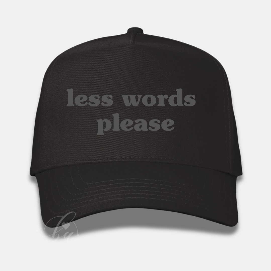 Customizable Embroidered Cap {Read Description!)