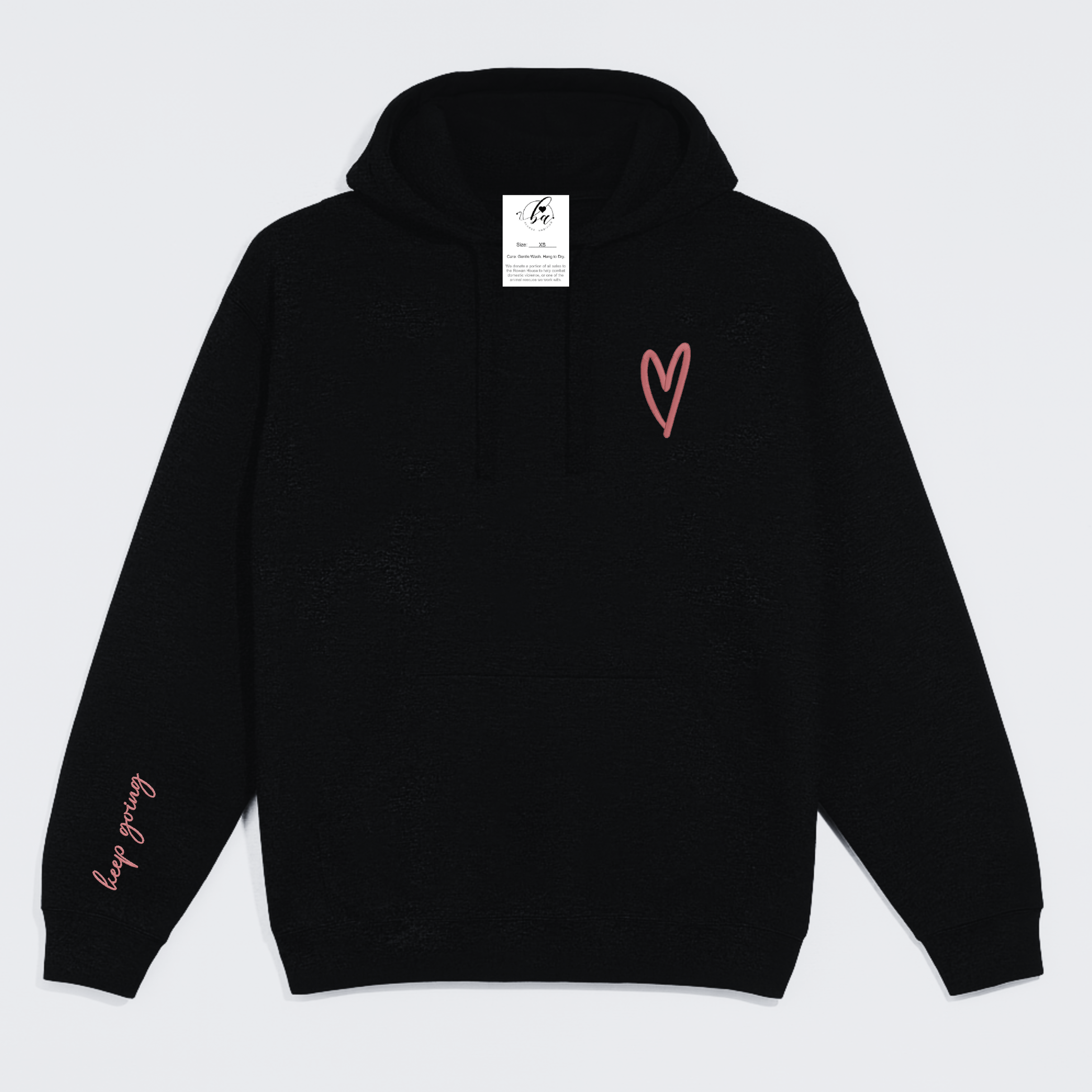Keep Going Embroidered Cozy HOODIE