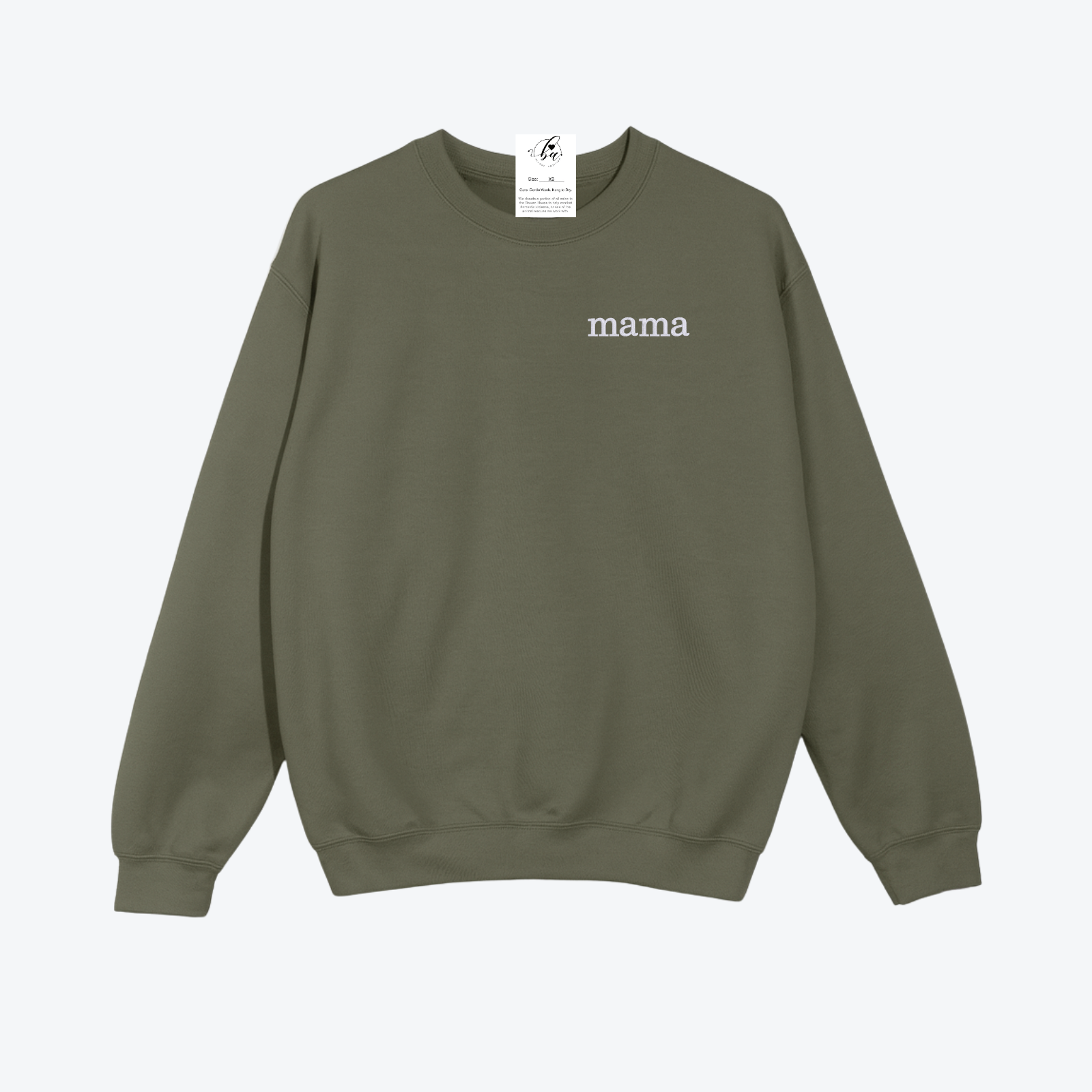 Mama {Crest} Embroidered Cozy Crew
