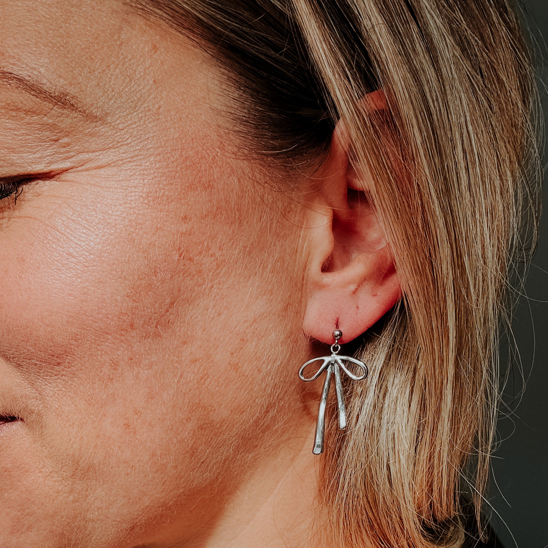 Cara Bow Dangle Earrings