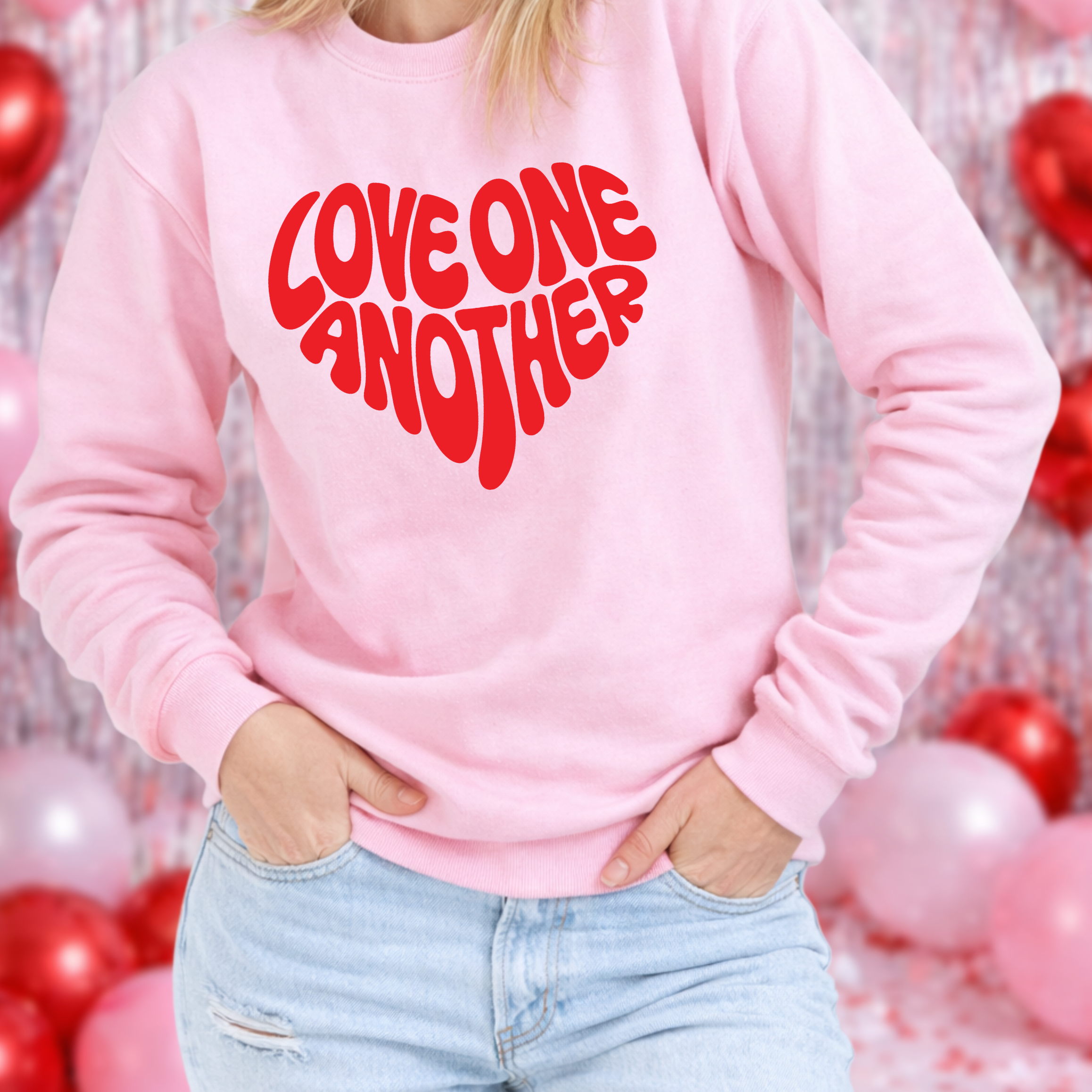 Love One Another Cozy Crew Neck Sweater