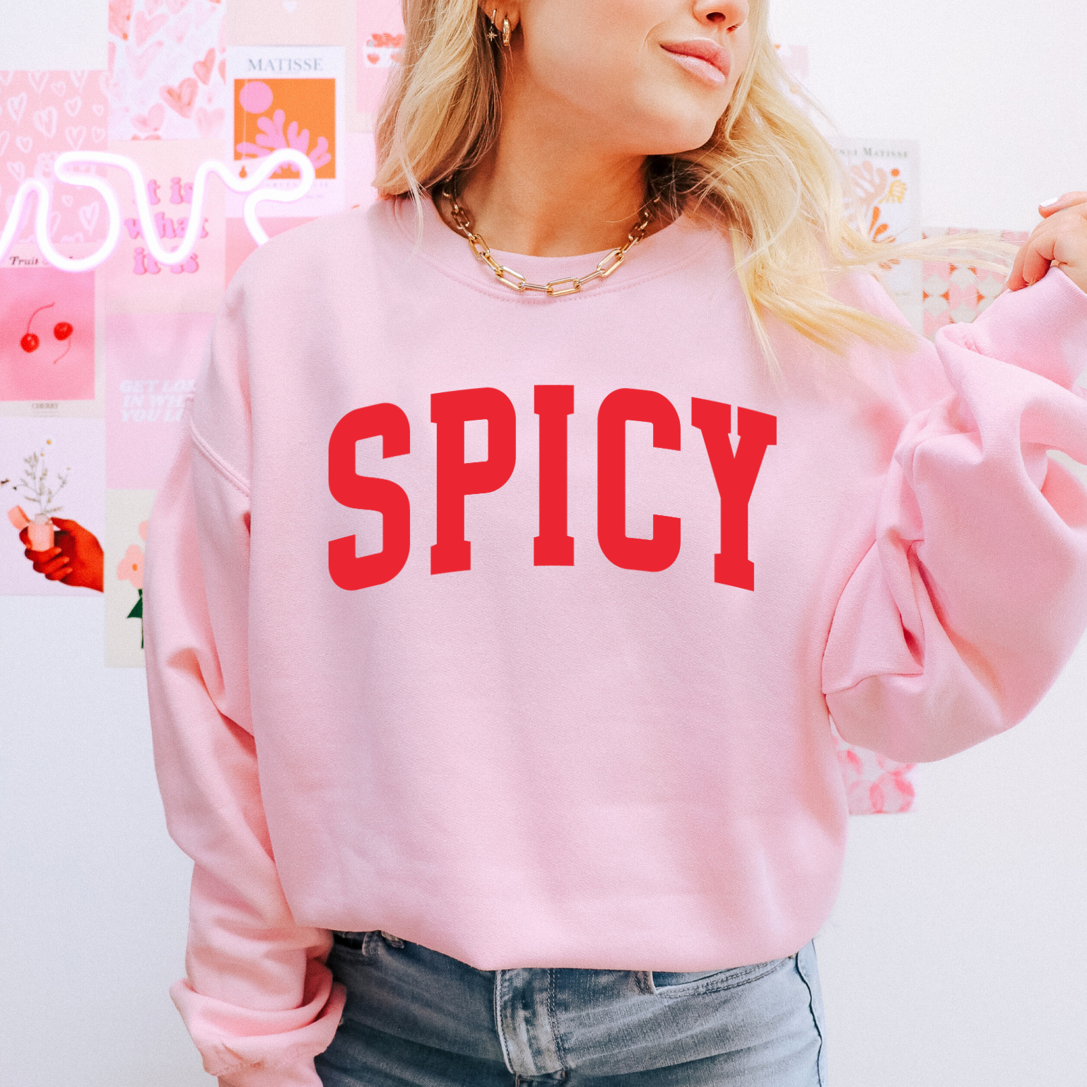 SPICY Classic Crew Neck Sweater