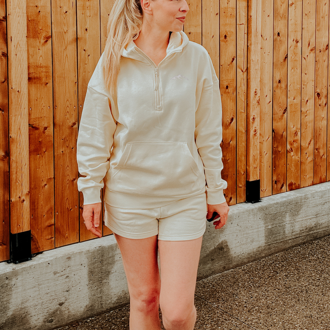Mountain Crest Embroidered Ultimate 1/2 Zip Hoodie