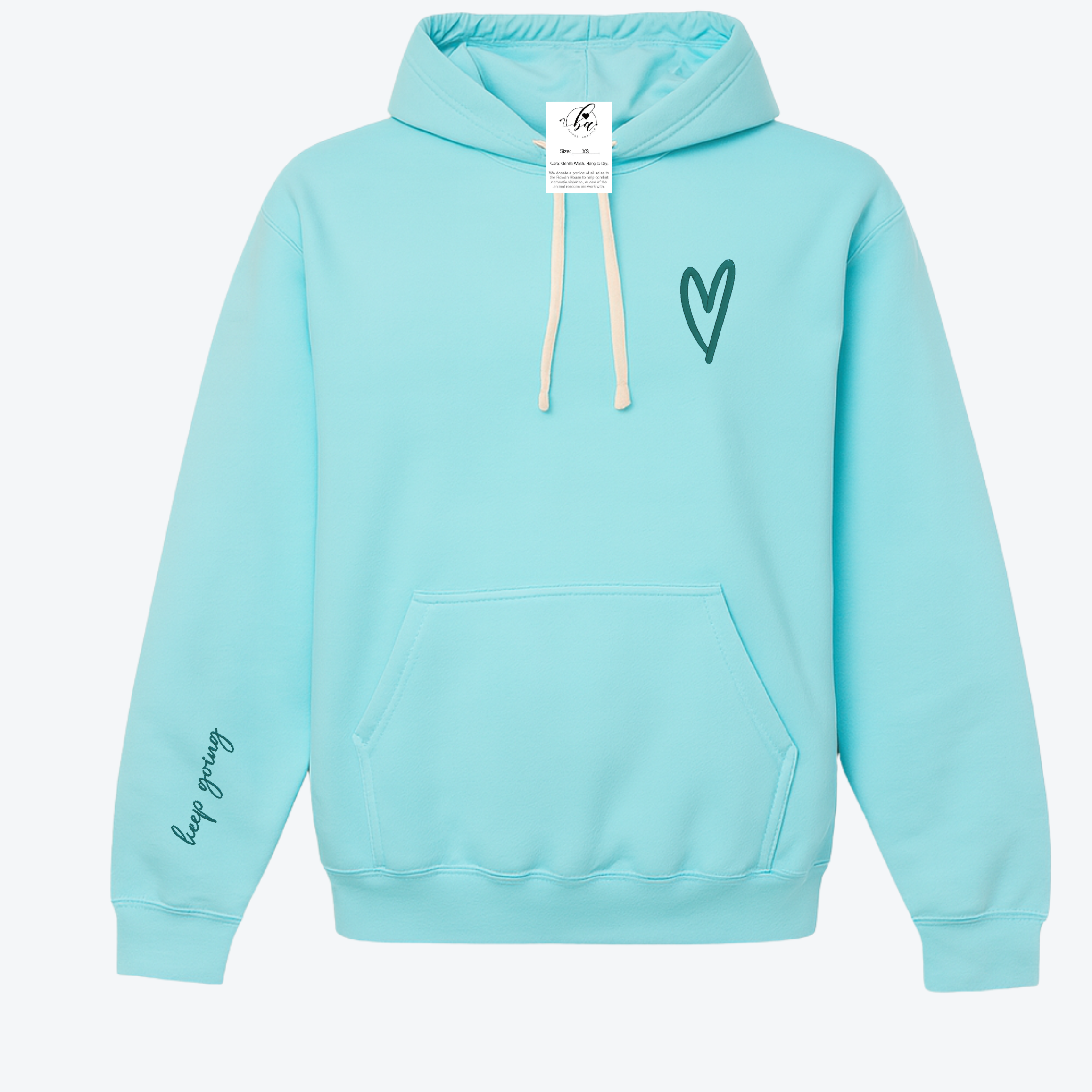 Keep Going Embroidered Cozy HOODIE