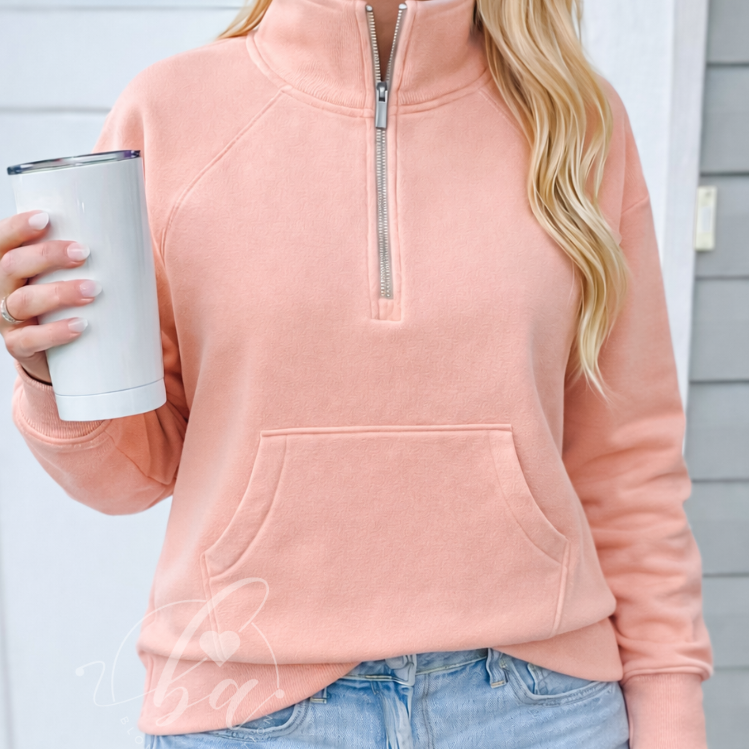 Elevated Boxy Half Zip Sweater