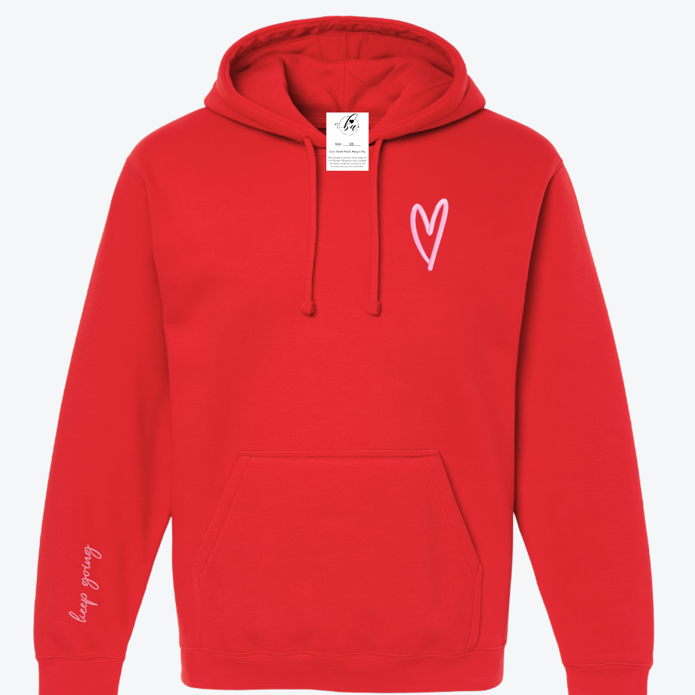 Keep Going Embroidered Cozy HOODIE