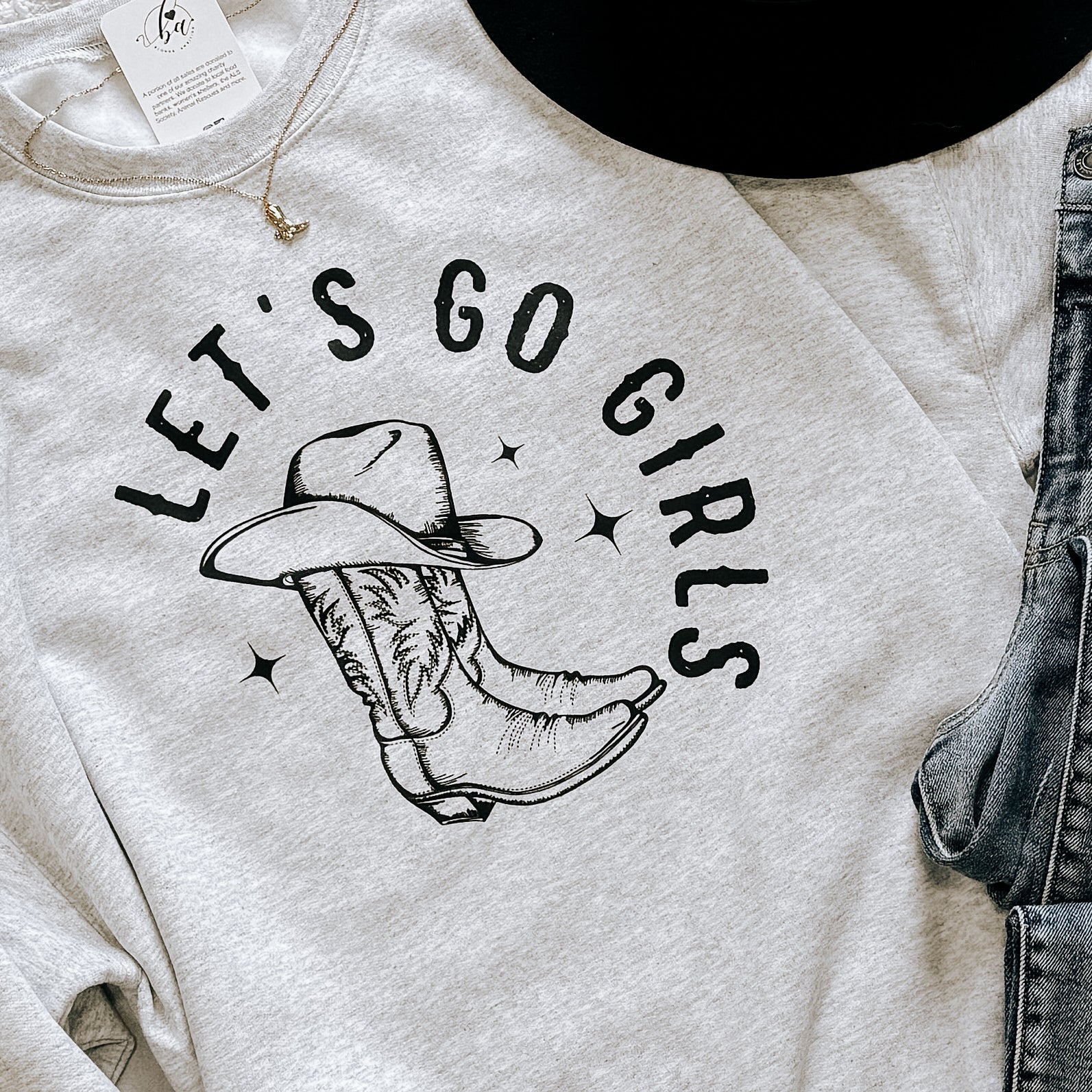 Lets Go Girls Classic Crew Neck Sweater