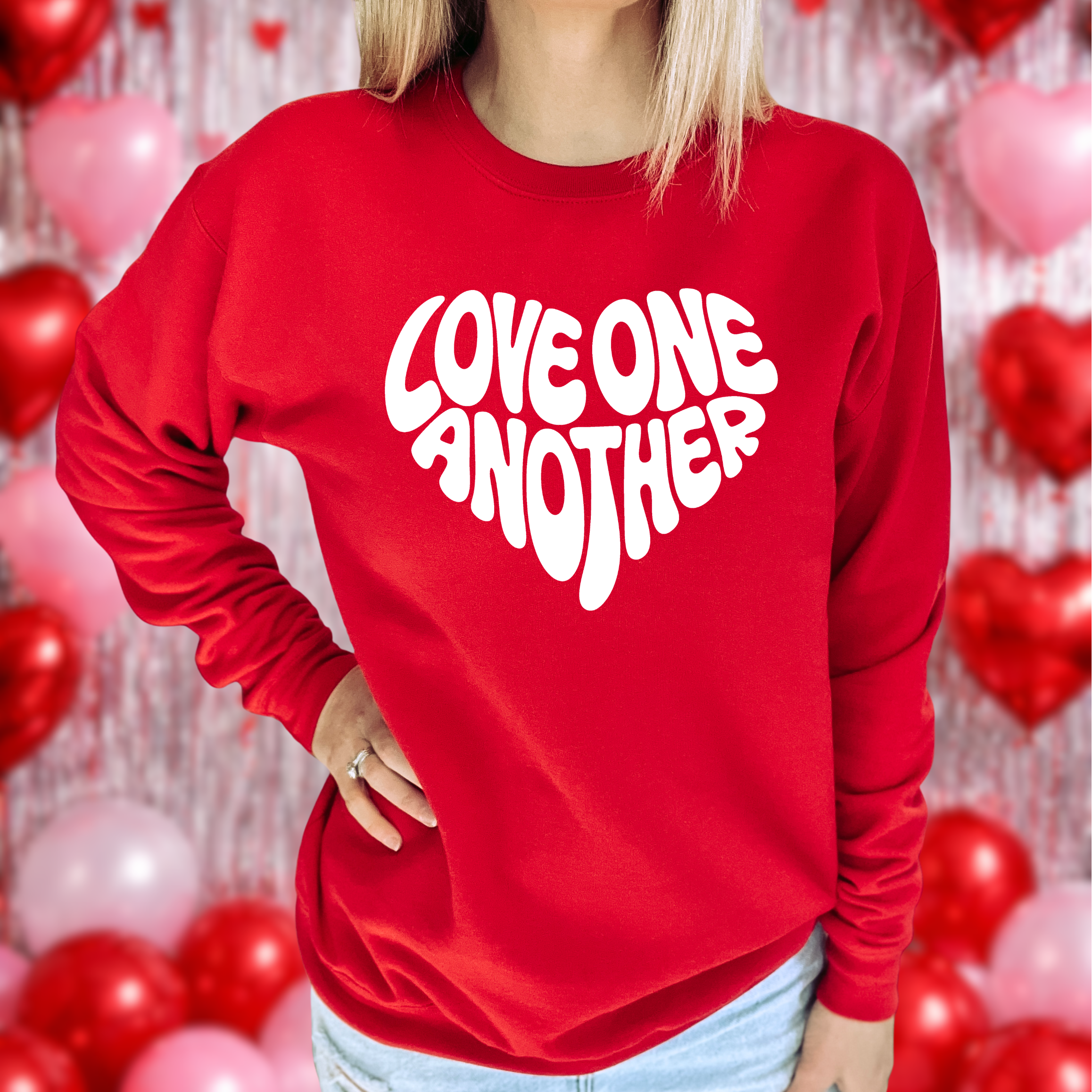 Love One Another Cozy Crew Neck Sweater