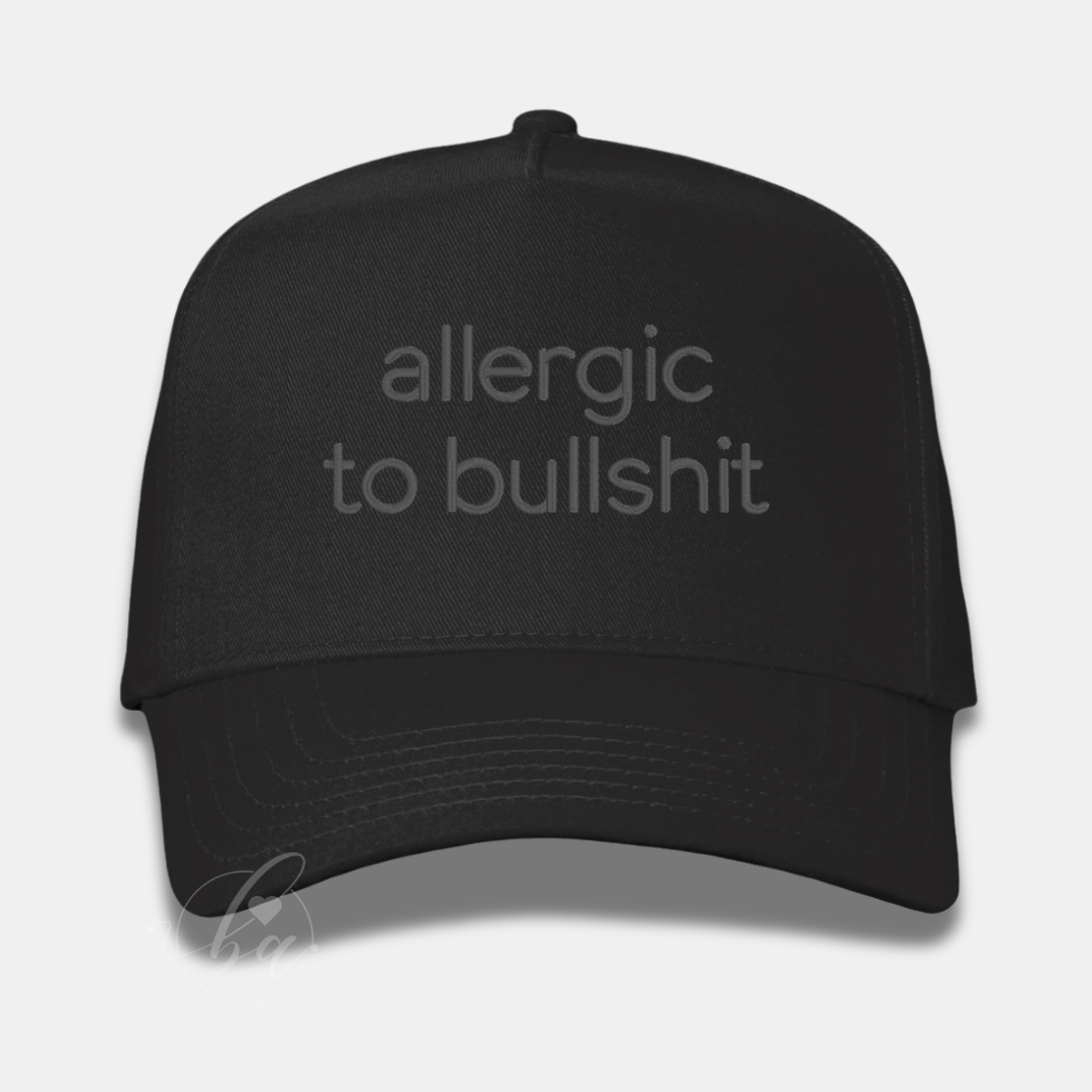 Allergic to Bullshit Embroidered Cap