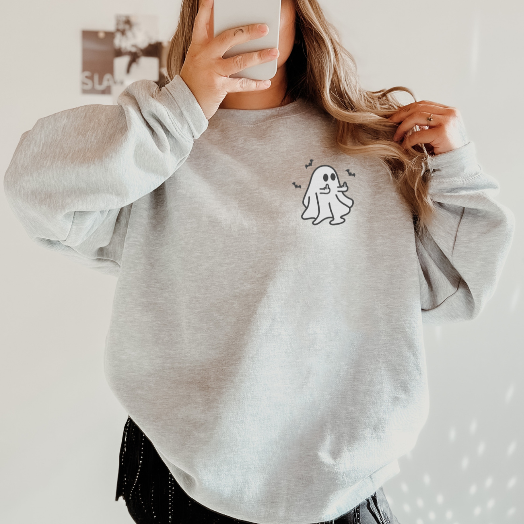 Bad Ghost Embroidered Classic Crew