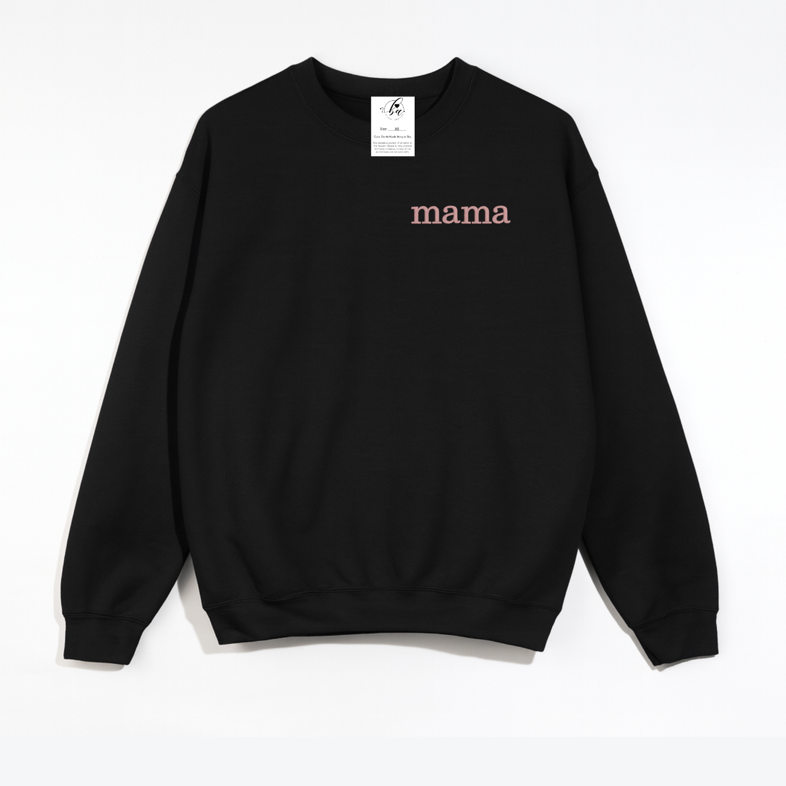 Mama {Crest} Embroidered Cozy Crew