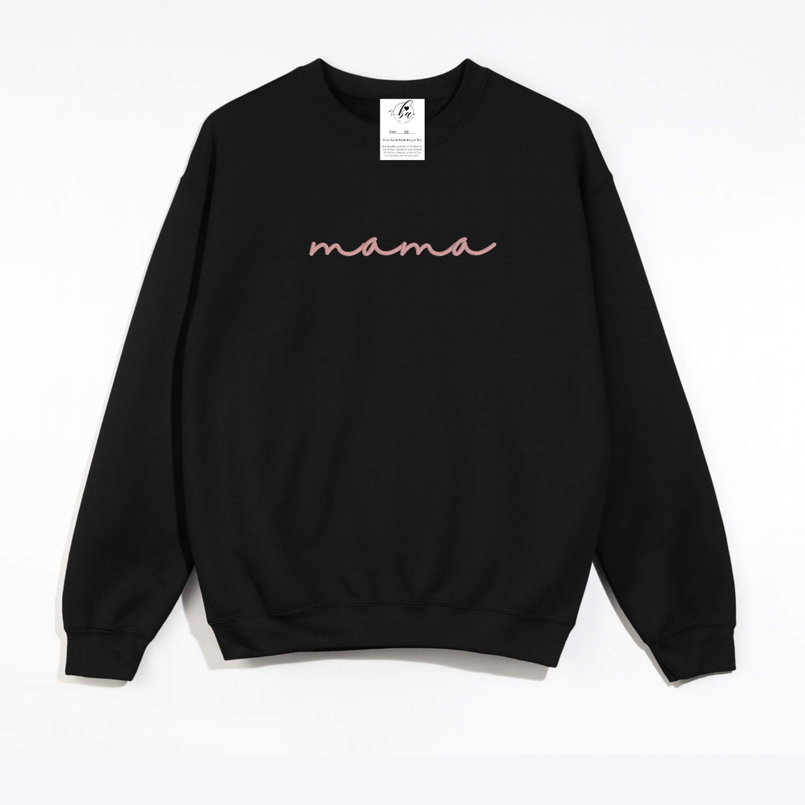 Mama {Script} Embroidered Cozy Crew