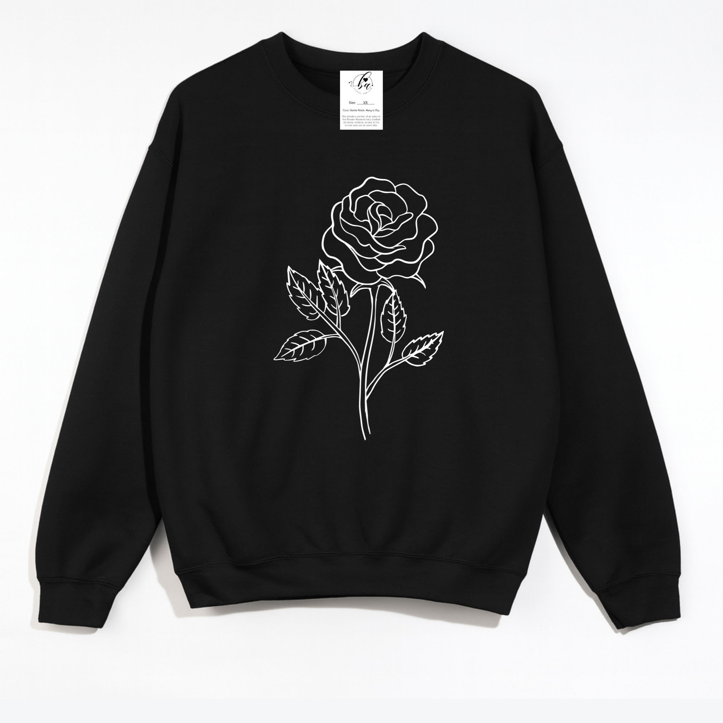 Rose Cozy Crew Neck Sweater