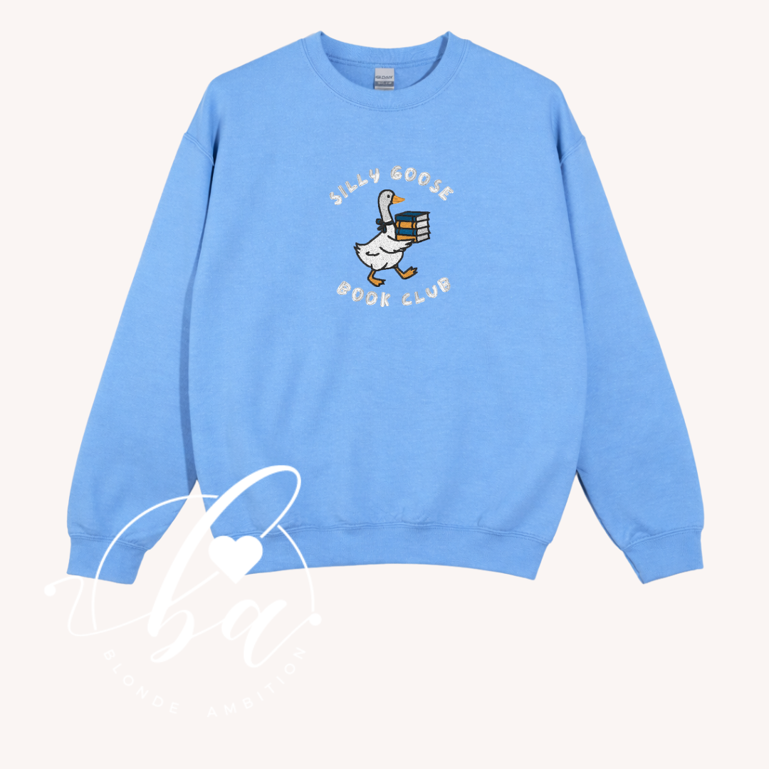 Sill Goose Book Club Embroidered Classic Crew Neck