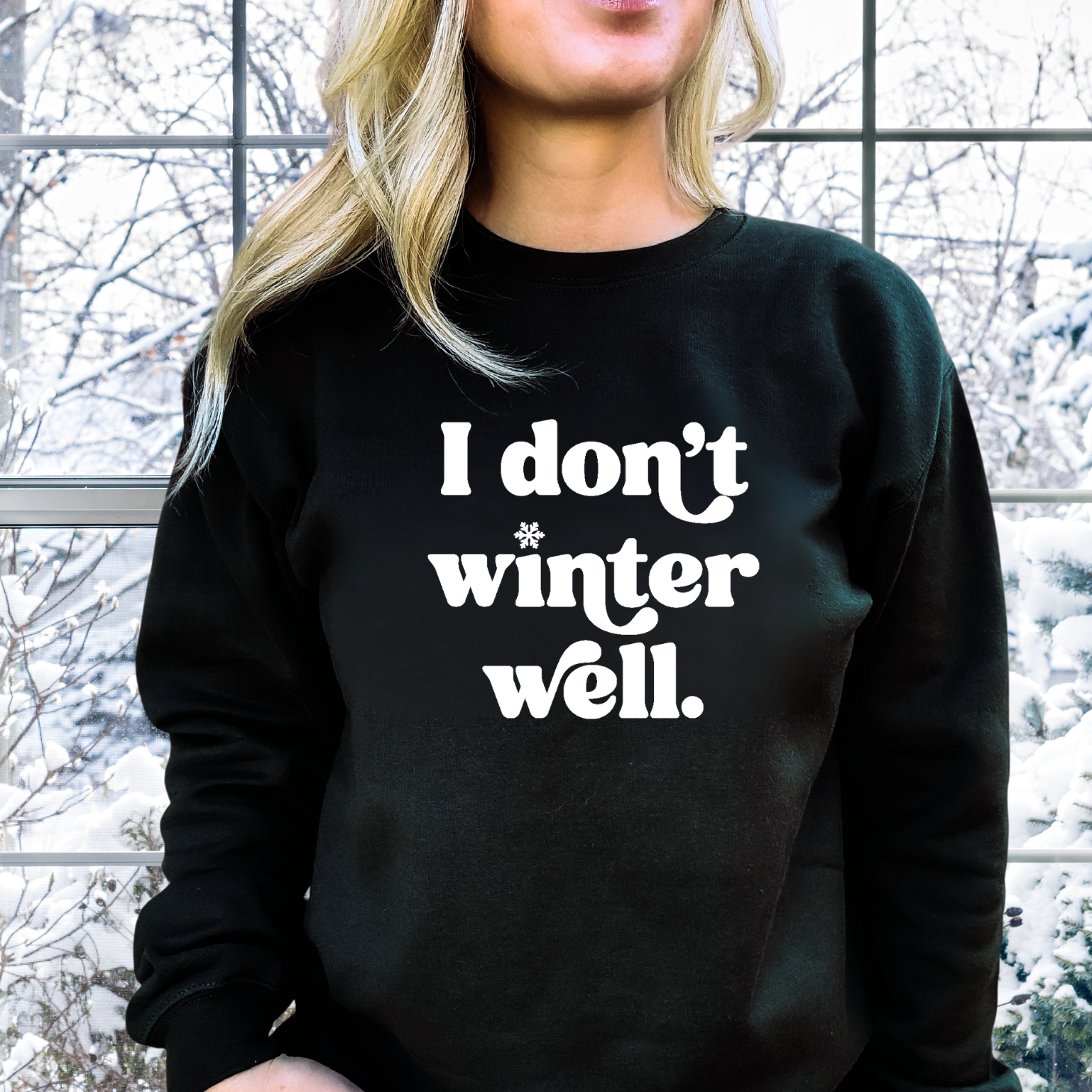 I don't winter well Cozy Crew Neck Sweater