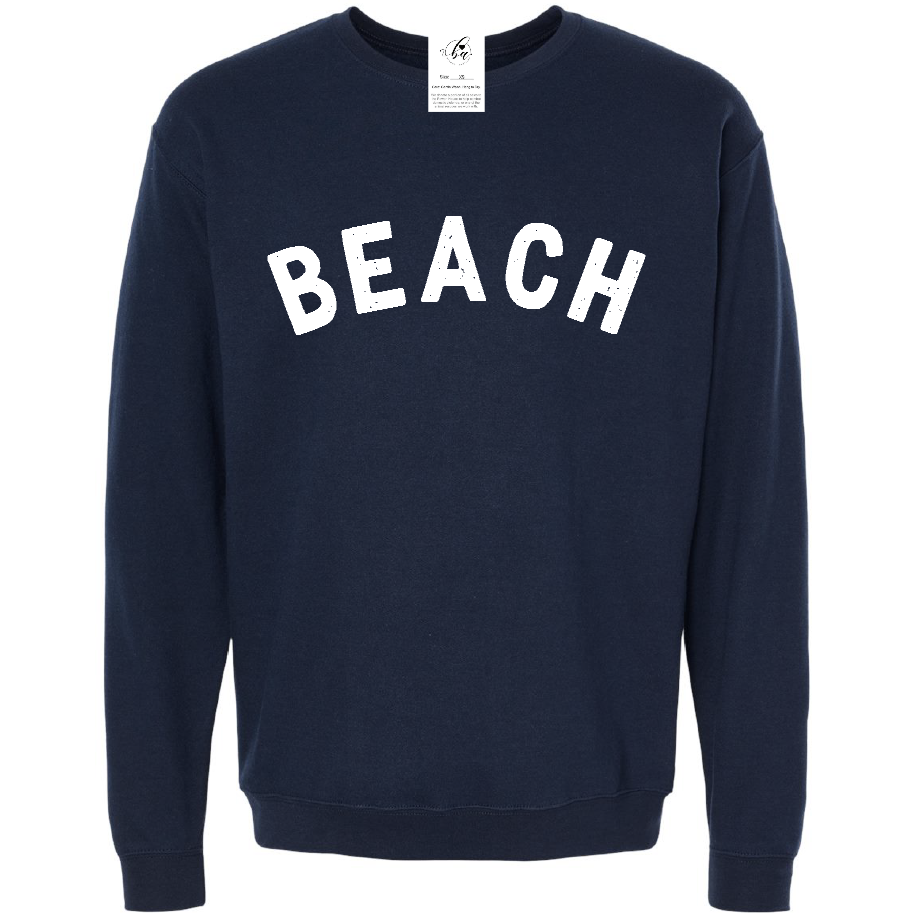 BEACH Cozy Crew Neck Sweater