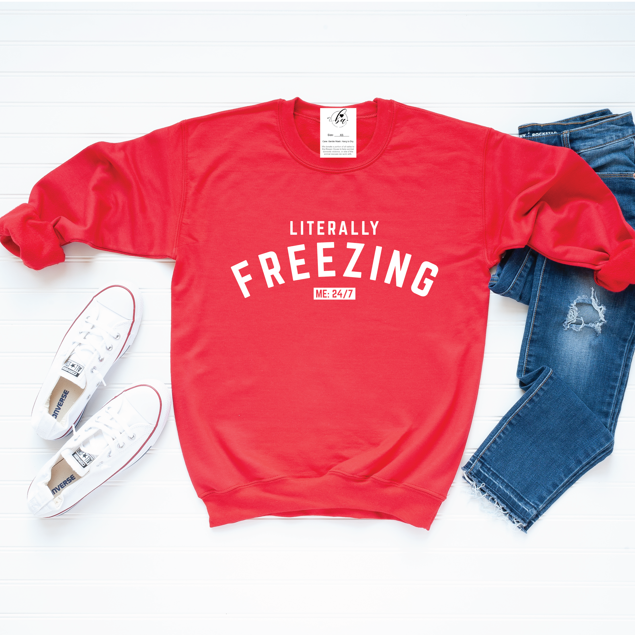 Literally Freezing 24/7 Cozy Crew Neck Sweater