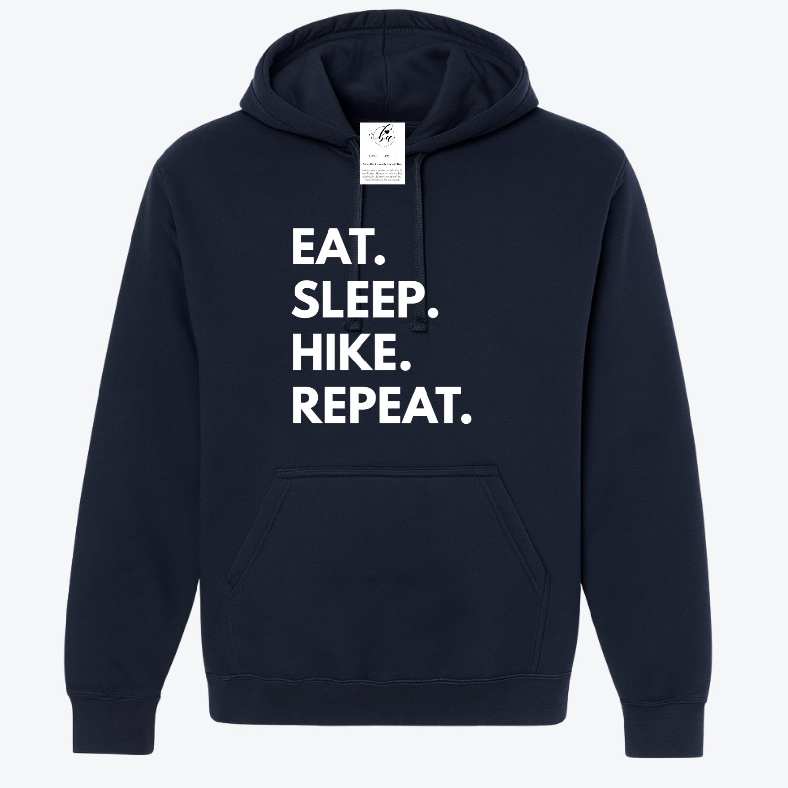 Eat. Sleep. Hike. Repeat. Cozy Hoodie