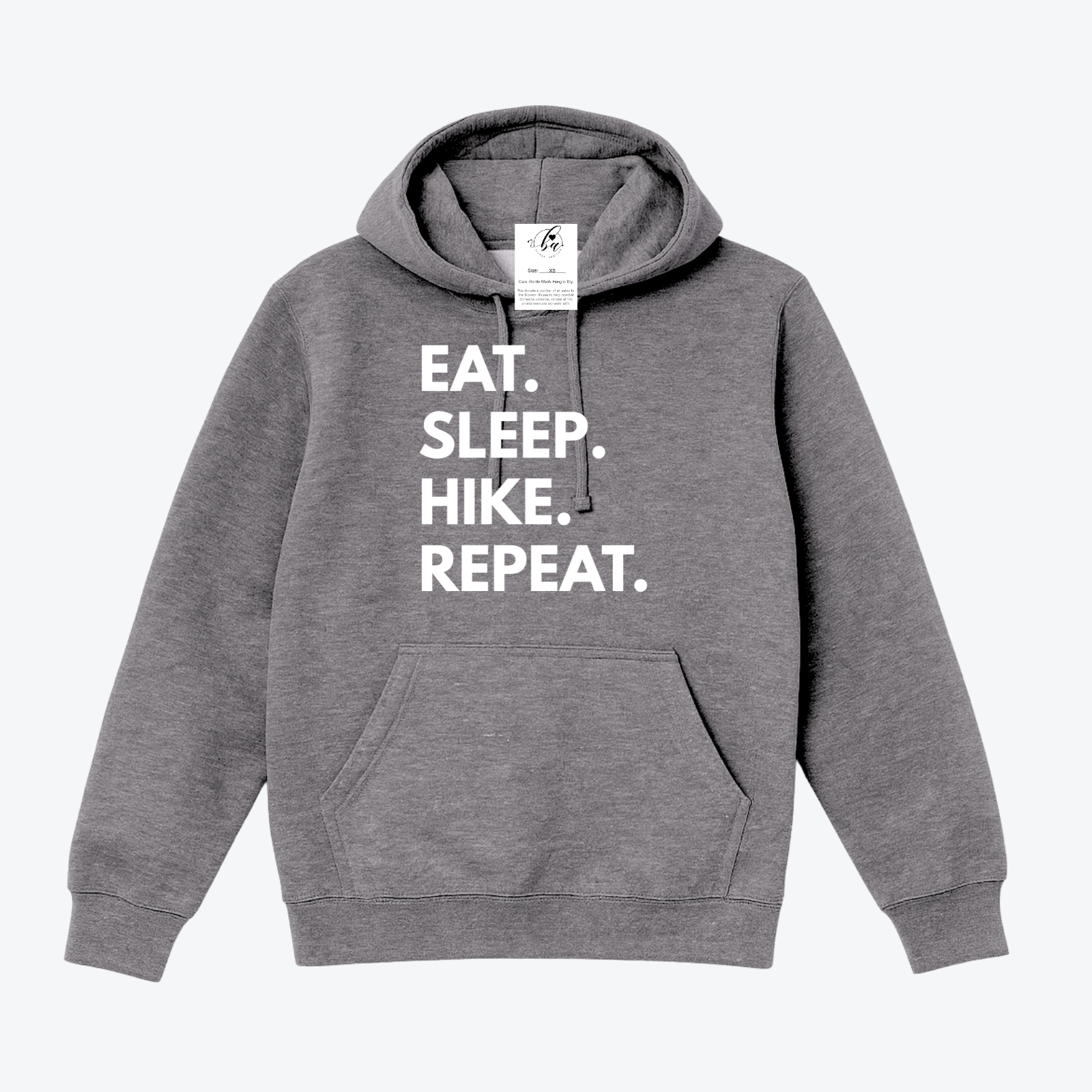 Eat. Sleep. Hike. Repeat. Cozy Hoodie