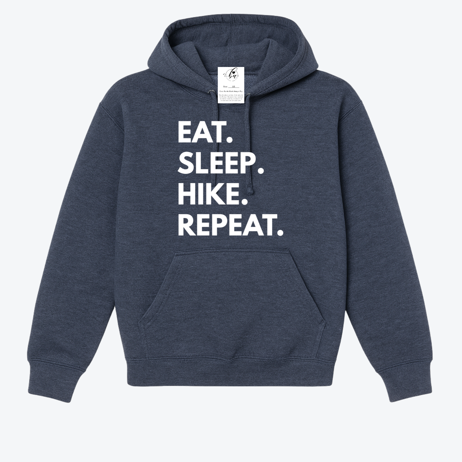 Eat. Sleep. Hike. Repeat. Cozy Hoodie