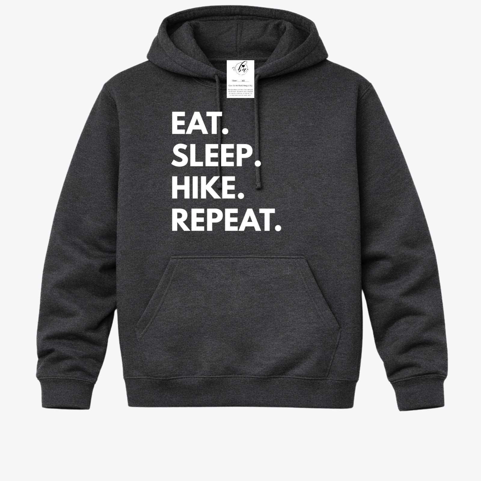 Eat. Sleep. Hike. Repeat. Cozy Hoodie