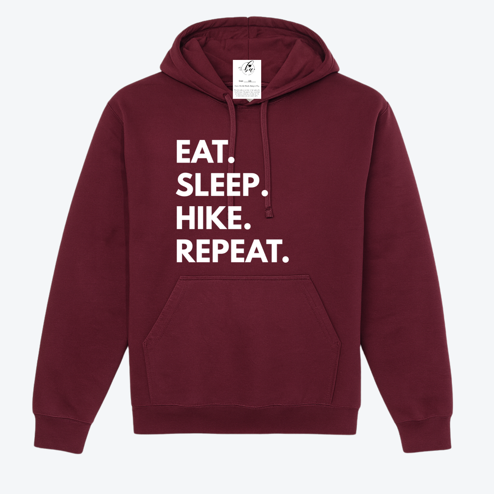 Eat. Sleep. Hike. Repeat. Cozy Hoodie