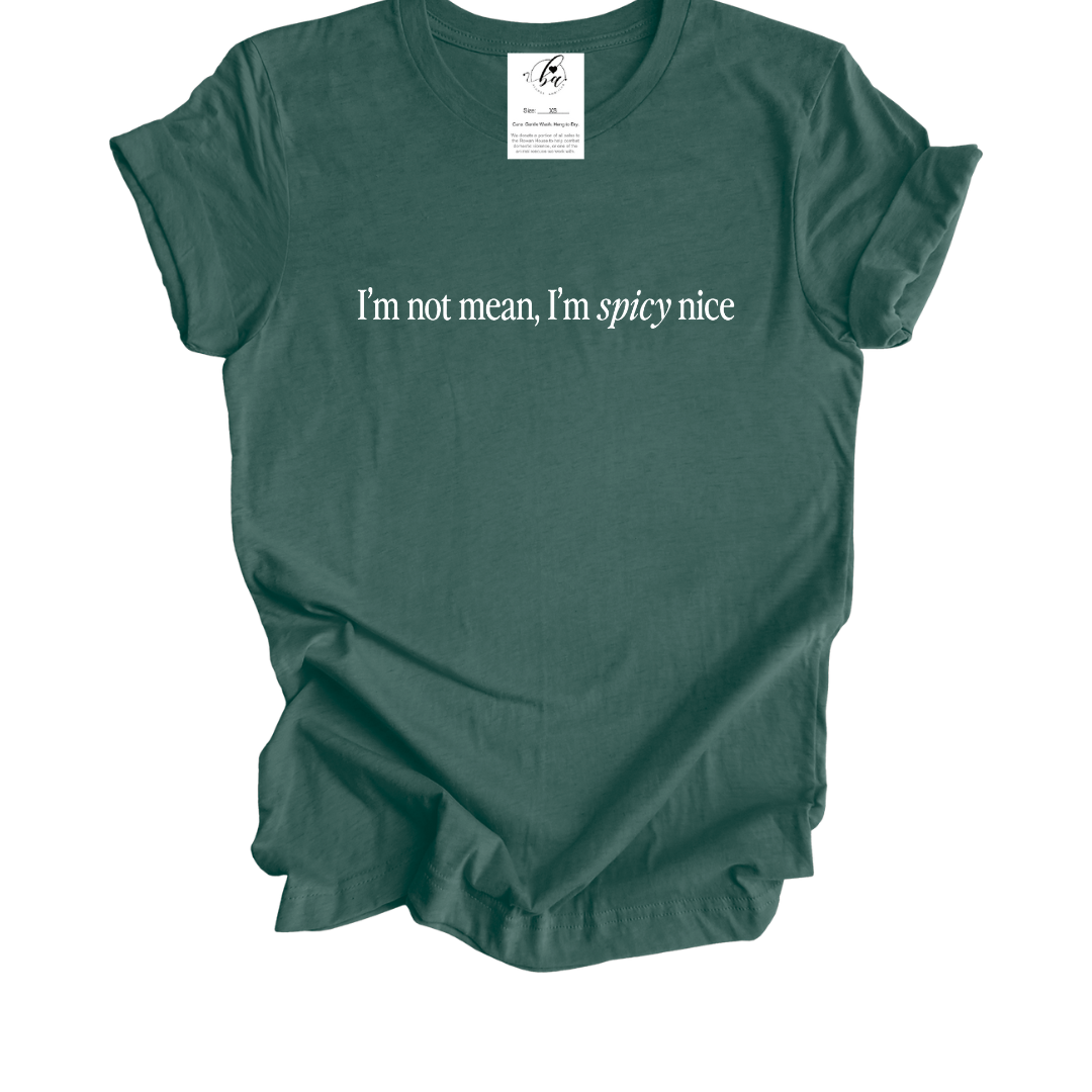 I'm Not Mean, I'm Spicy Nice Tee