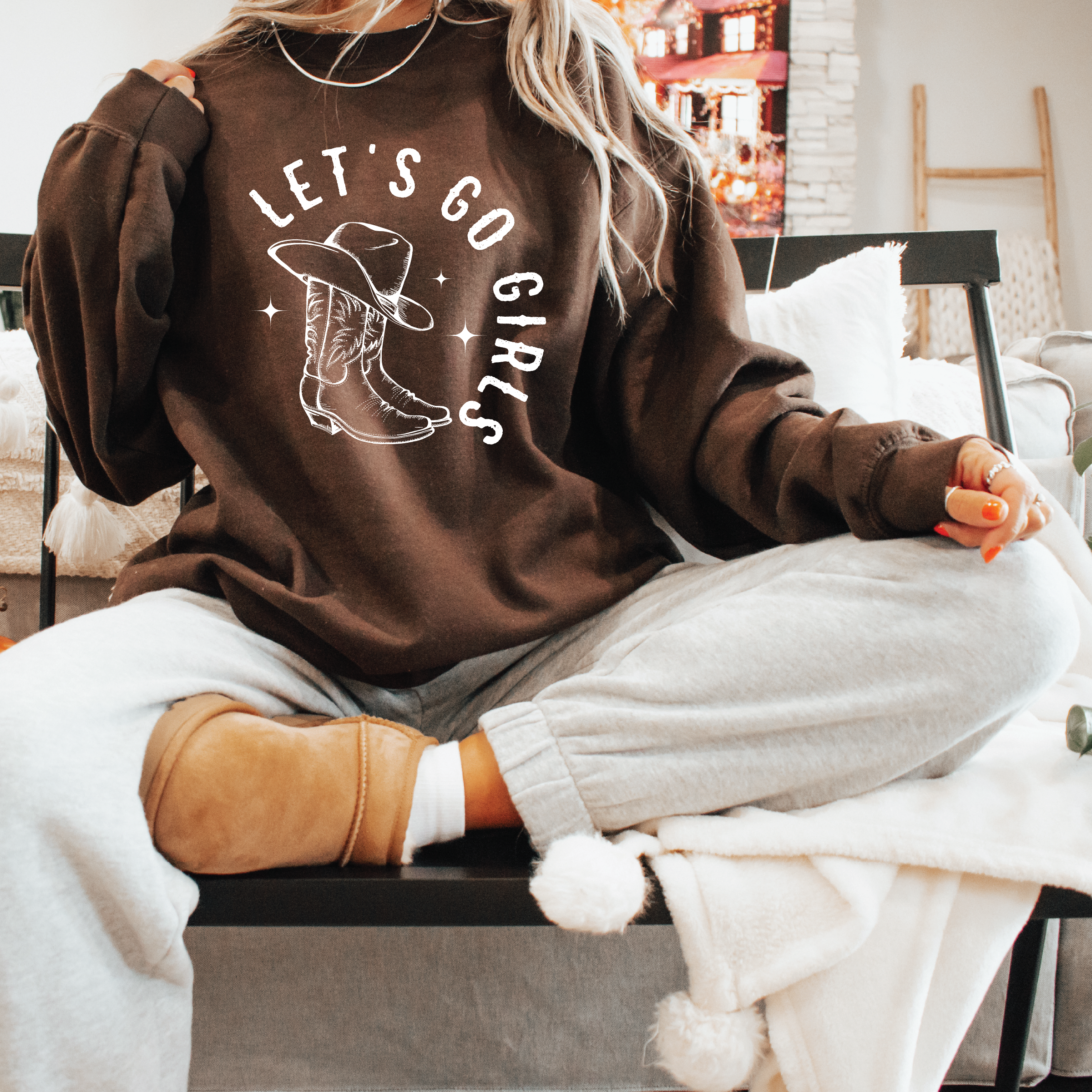 Lets Go Girls Classic Crew Neck Sweater