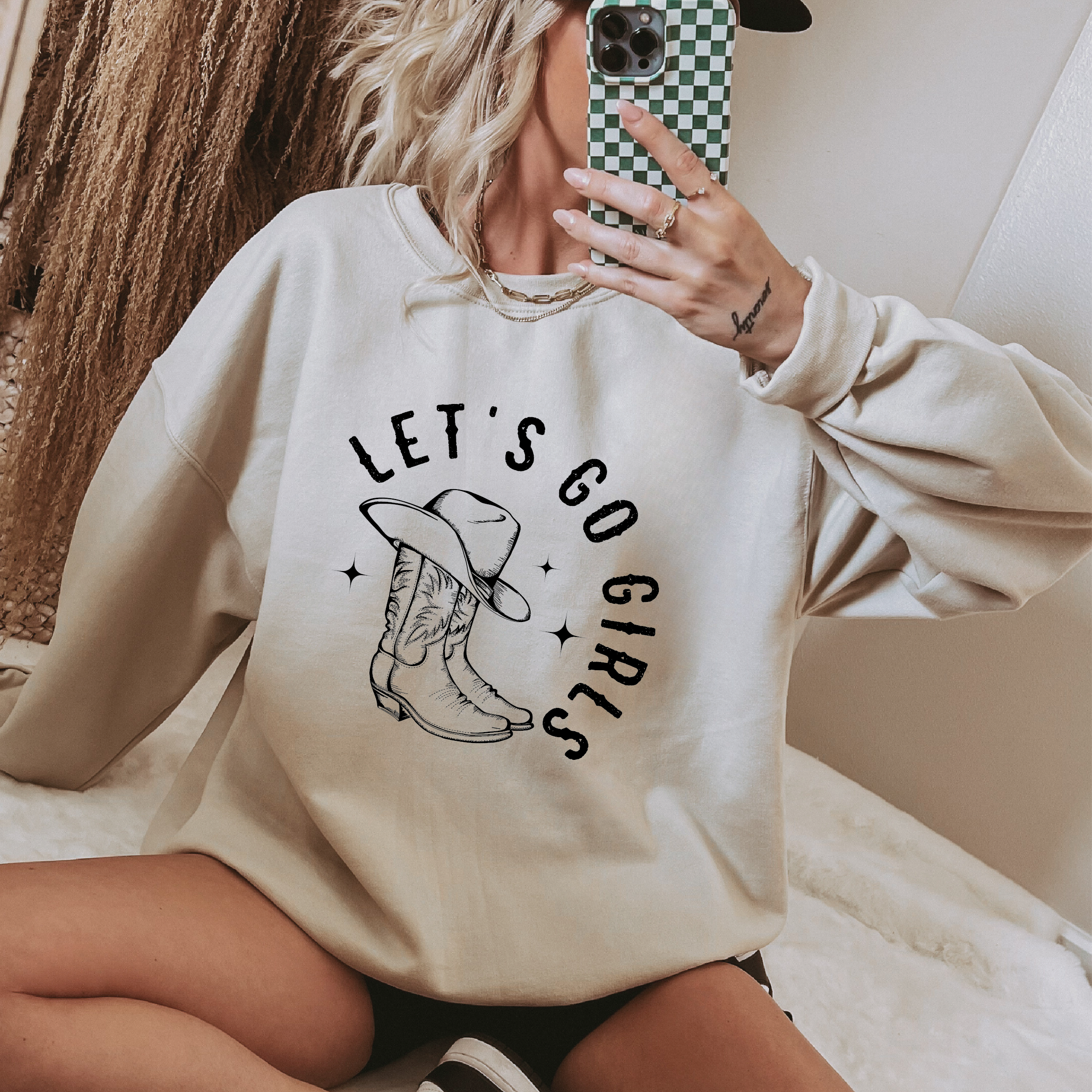 Lets Go Girls Classic Crew Neck Sweater