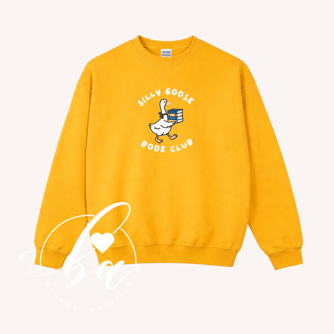 Sill Goose Book Club Embroidered Classic Crew Neck