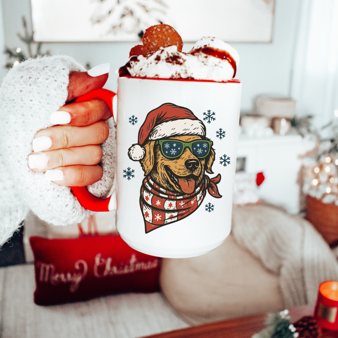 Golden Christmas 15oz Mug