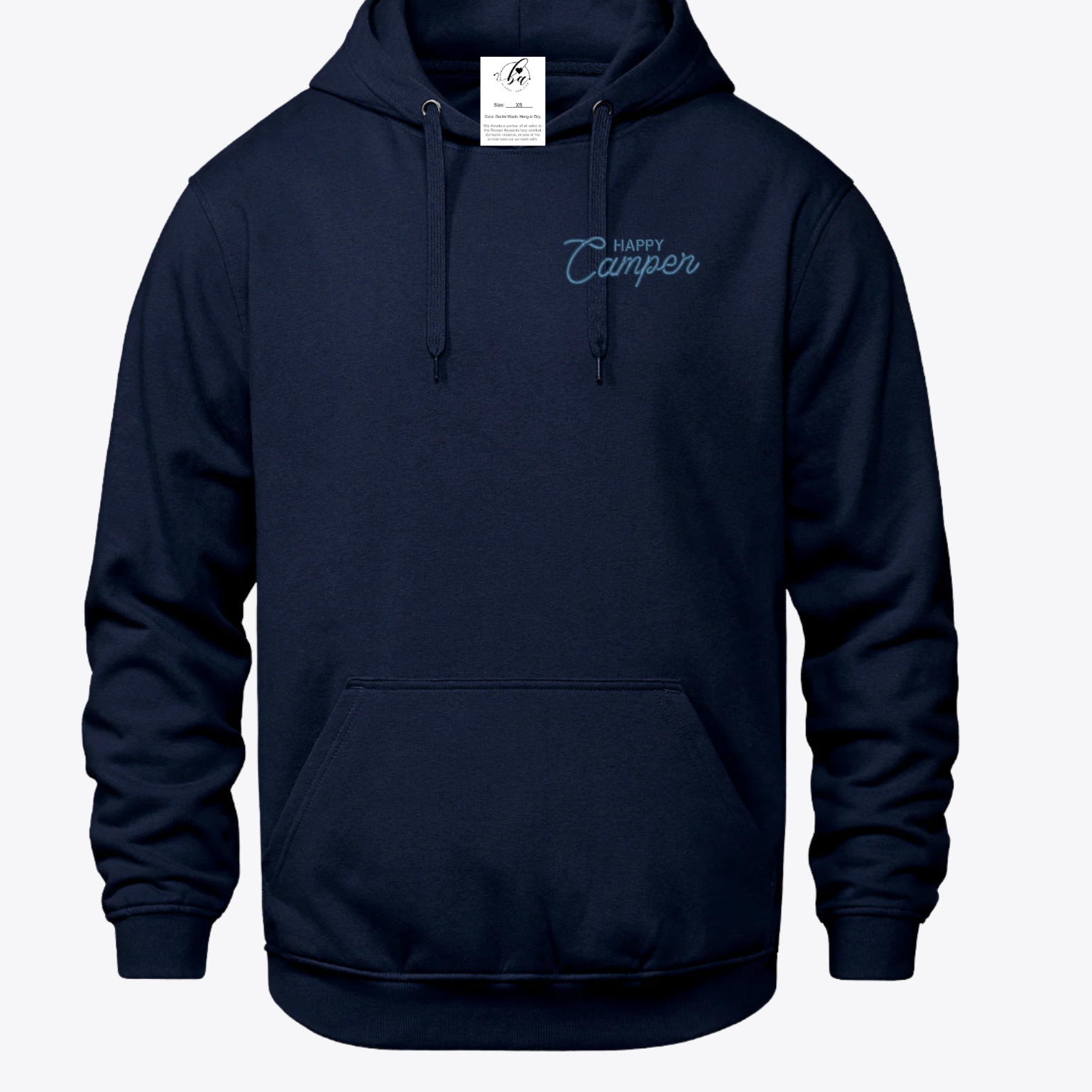 Happy Camper {Crest} Embroidered Ultra Soft Hoodie