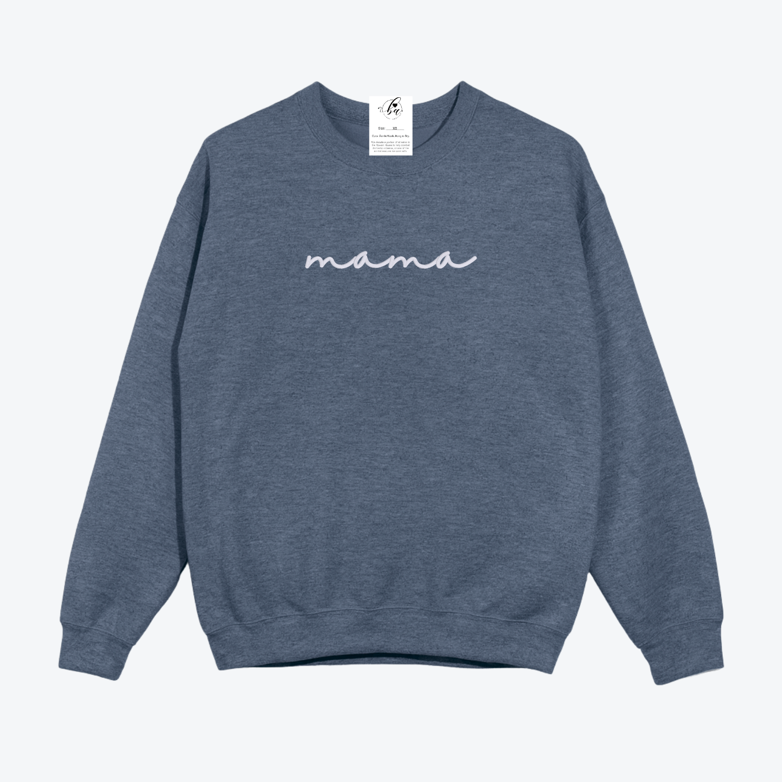 Mama {Script} Embroidered Cozy Crew