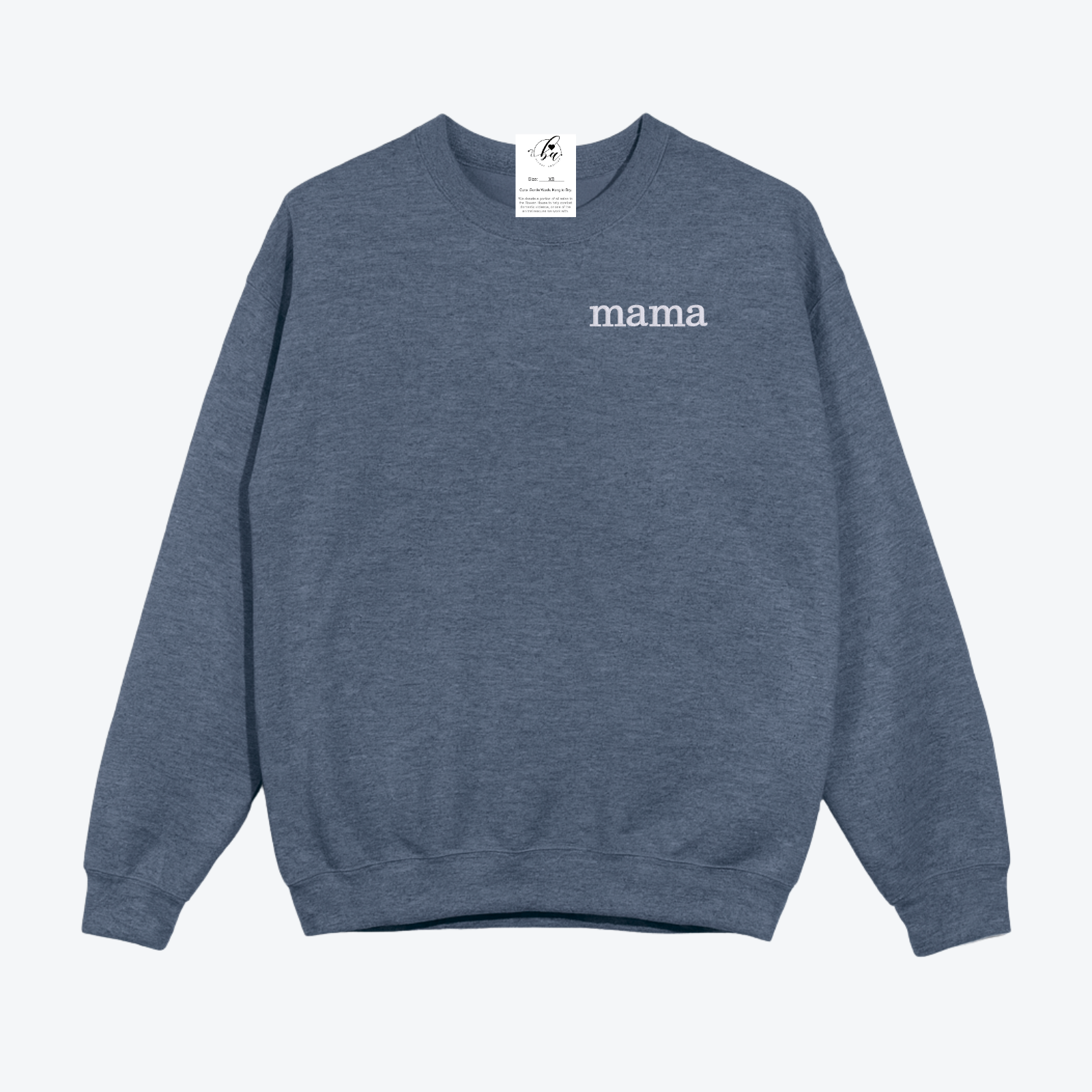 Mama {Crest} Embroidered Cozy Crew