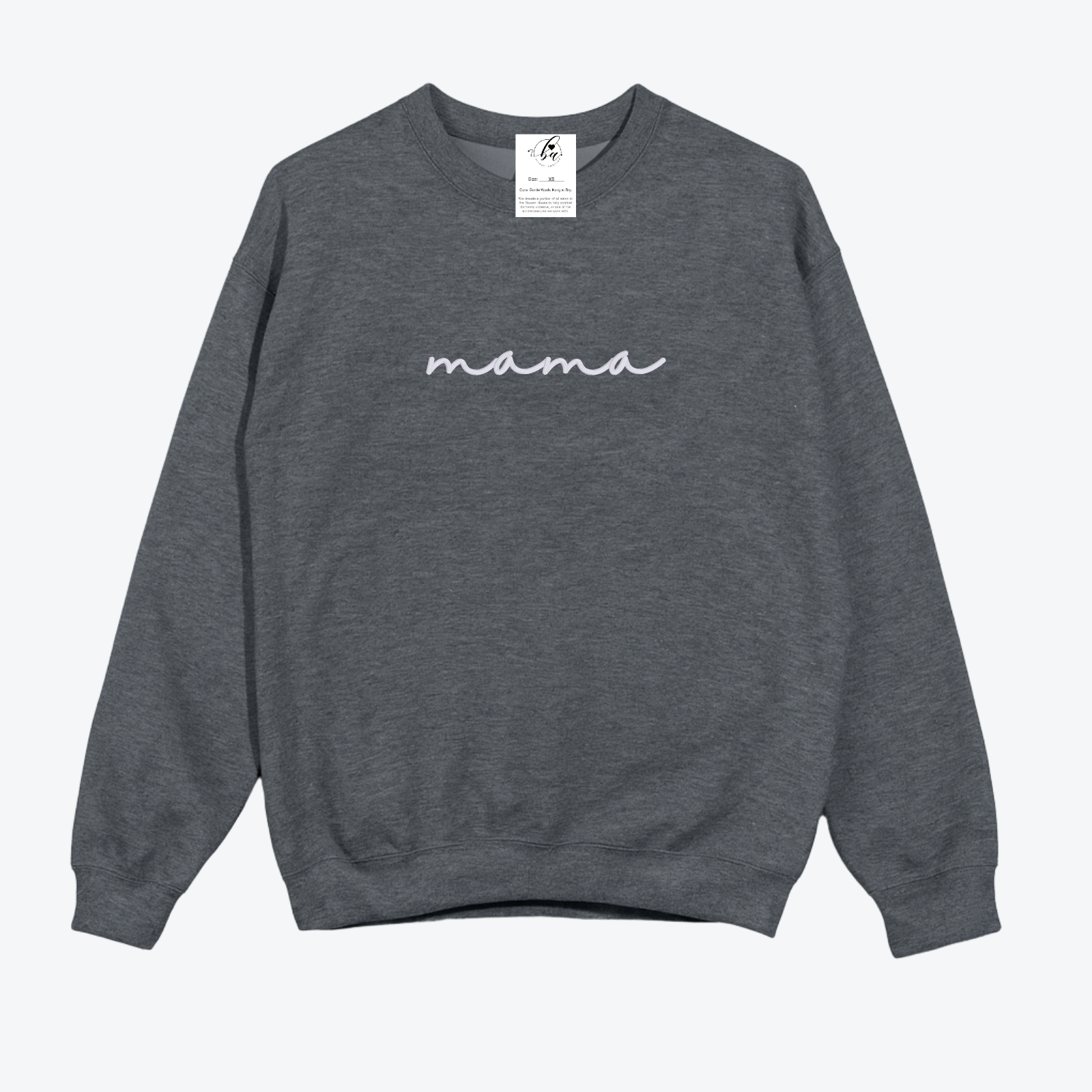 Mama {Script} Embroidered Cozy Crew
