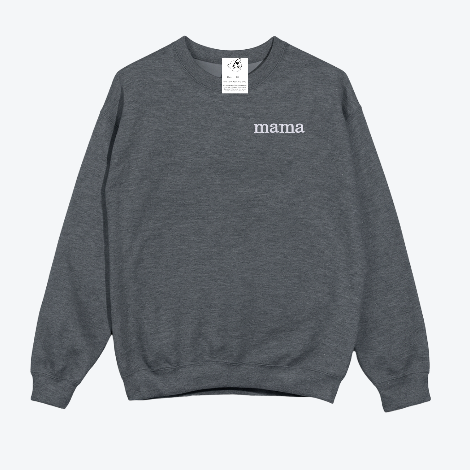 Mama {Crest} Embroidered Cozy Crew