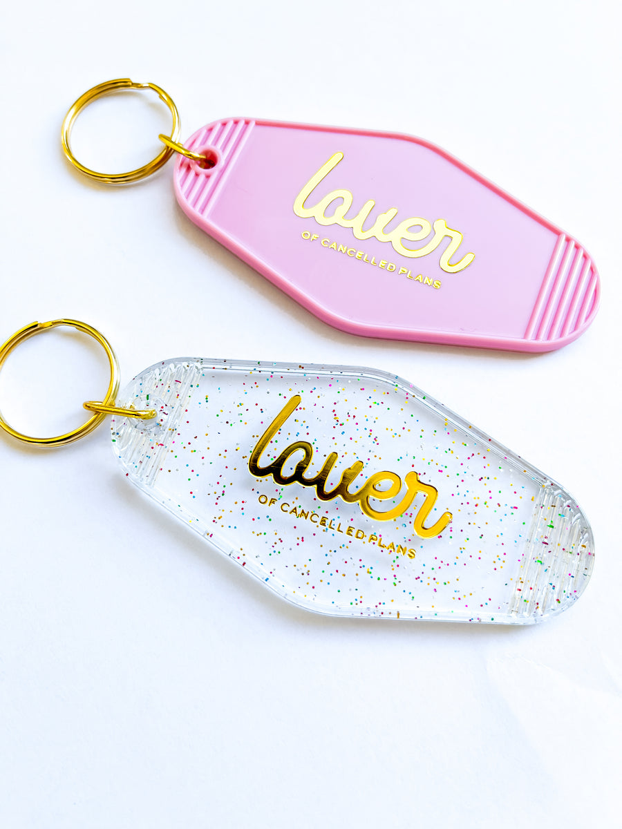 Lover of Cancelled Plans Keychain Blonde Ambition