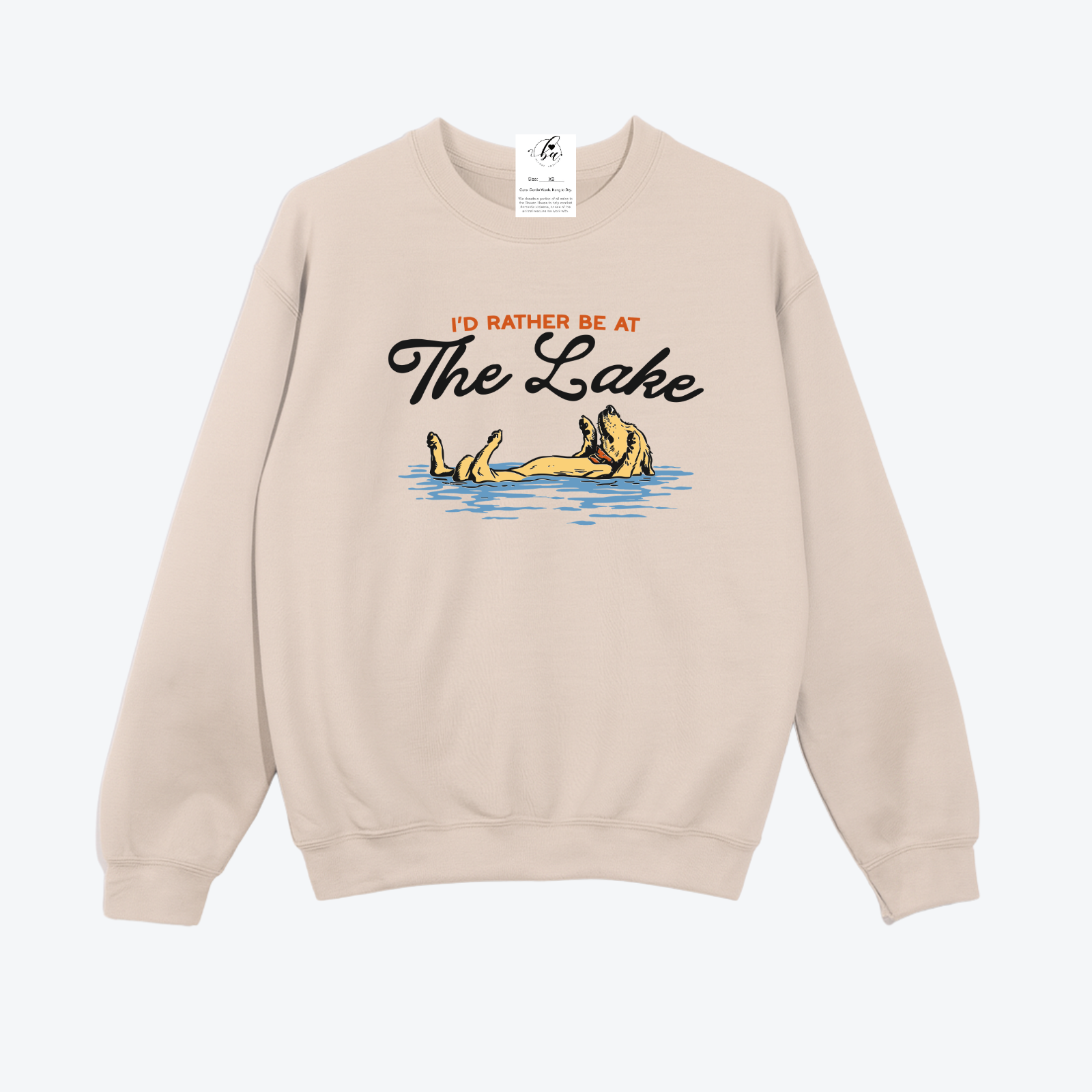 I'd Rather be at the Lake {Dog} Cozy Crew Neck Sweater