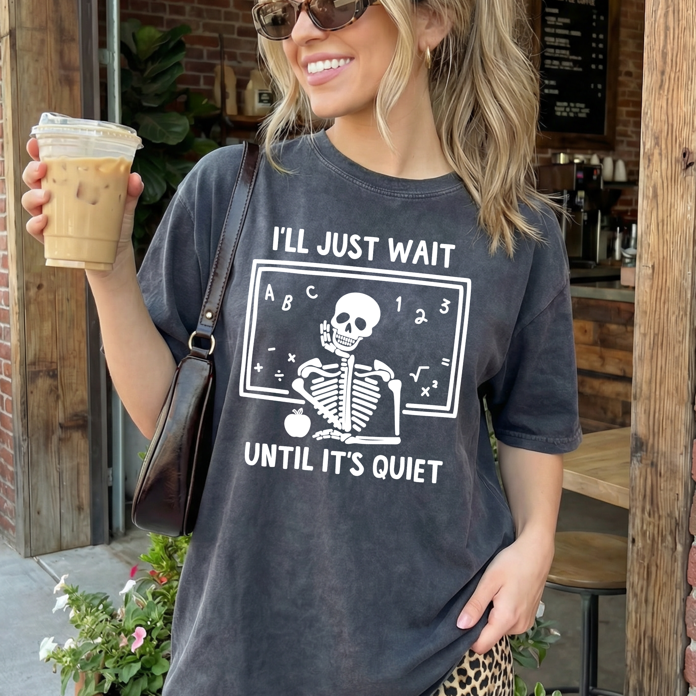 I'll Just Wait Until it's Quiet Heavy Weight Tee (Boxier Style)