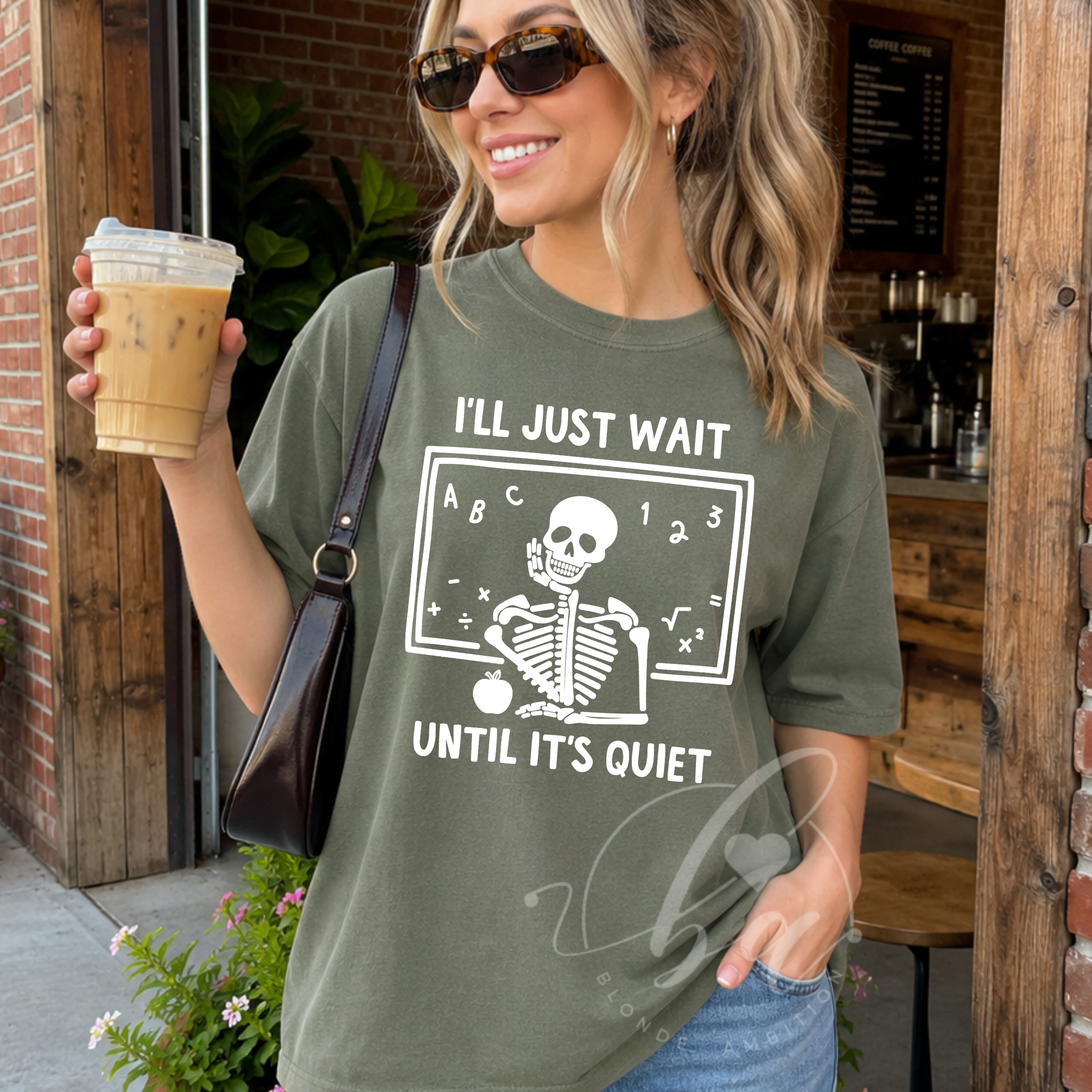 I'll Just Wait Until it's Quiet Heavy Weight Tee (Boxier Style)