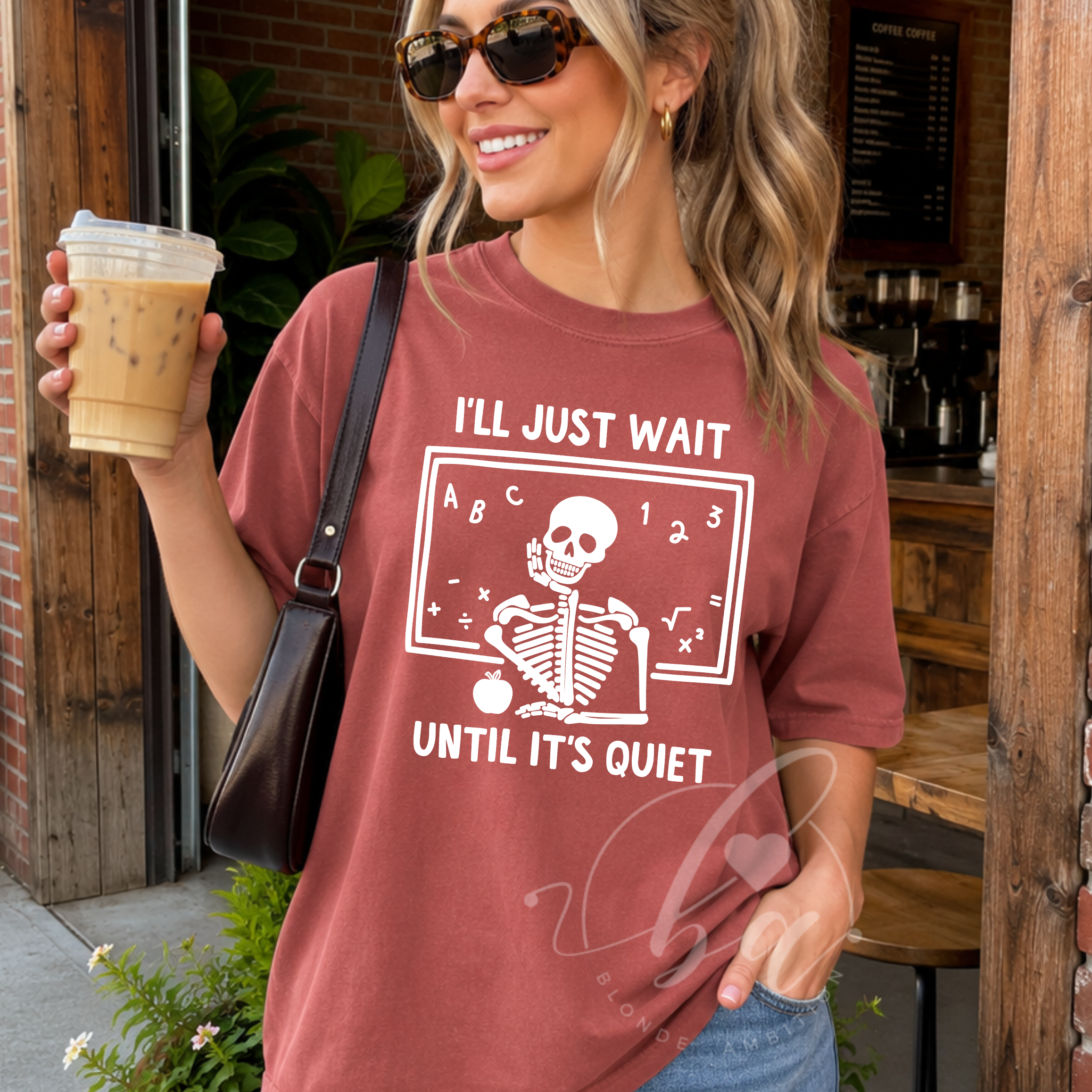 I'll Just Wait Until it's Quiet Heavy Weight Tee (Boxier Style)