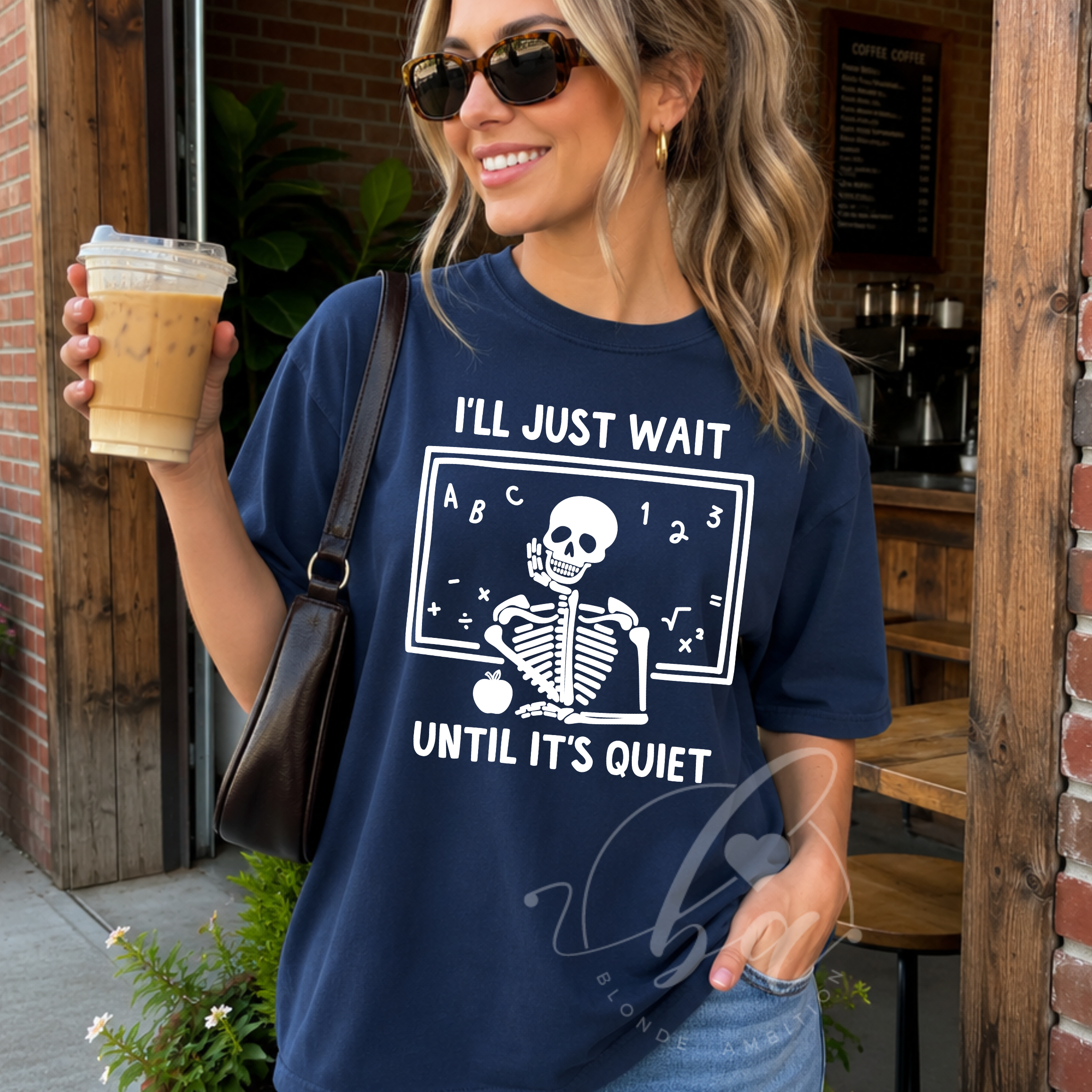 I'll Just Wait Until it's Quiet Heavy Weight Tee (Boxier Style)
