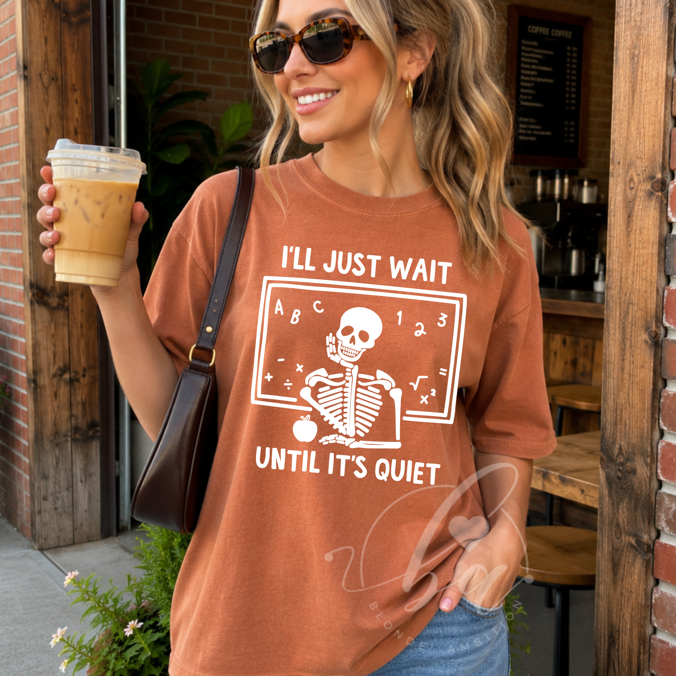 I'll Just Wait Until it's Quiet Heavy Weight Tee (Boxier Style)