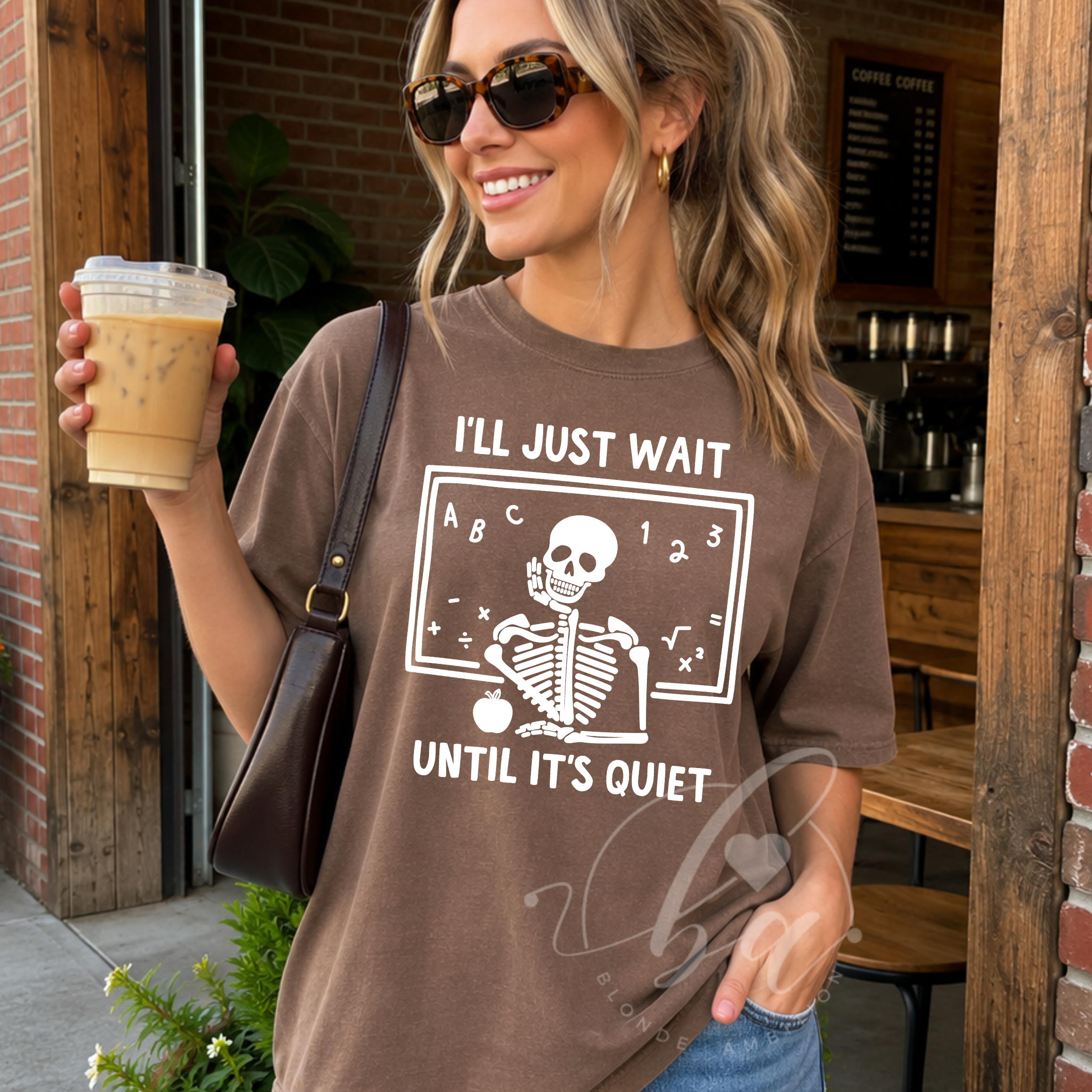 I'll Just Wait Until it's Quiet Heavy Weight Tee (Boxier Style)