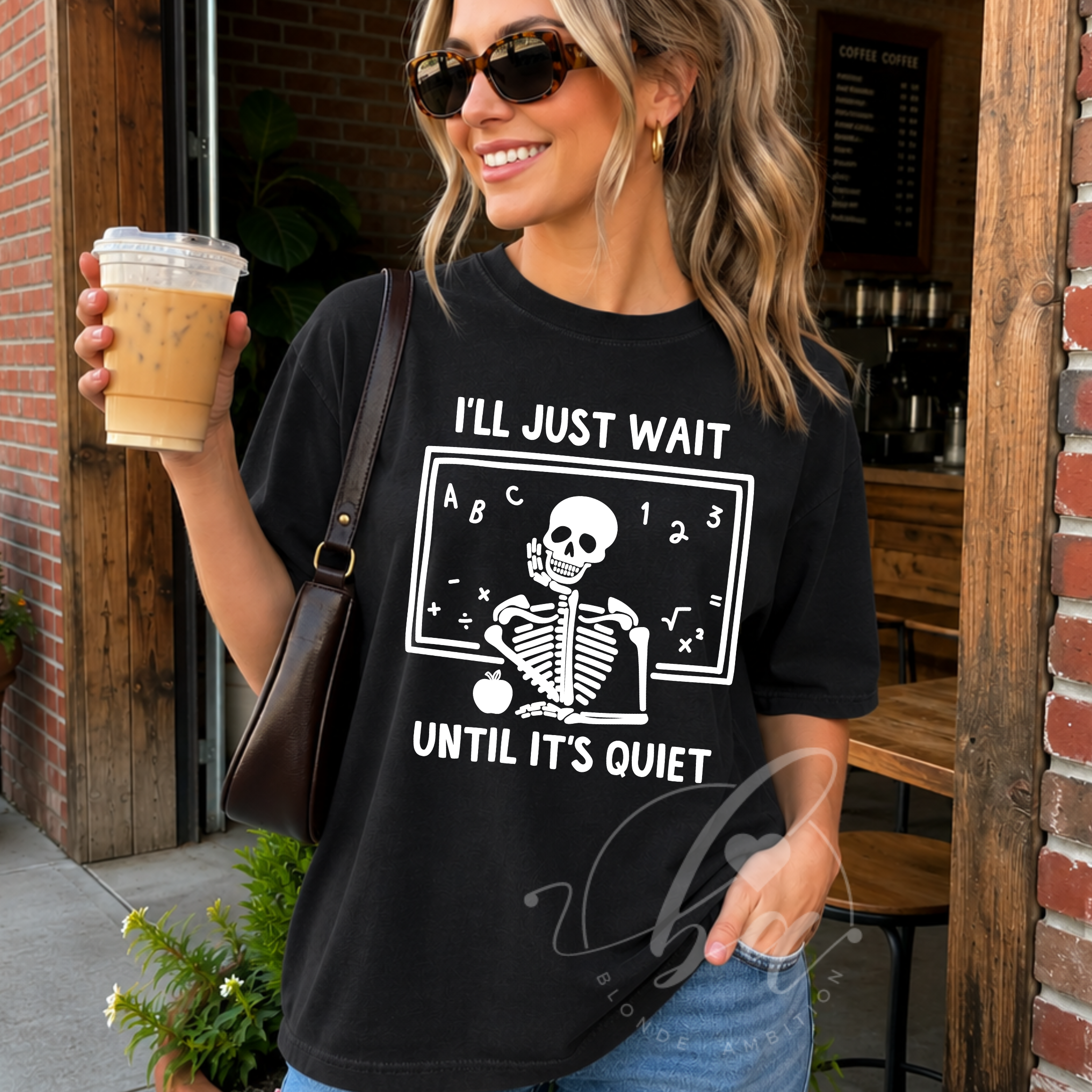 I'll Just Wait Until it's Quiet Heavy Weight Tee (Boxier Style)