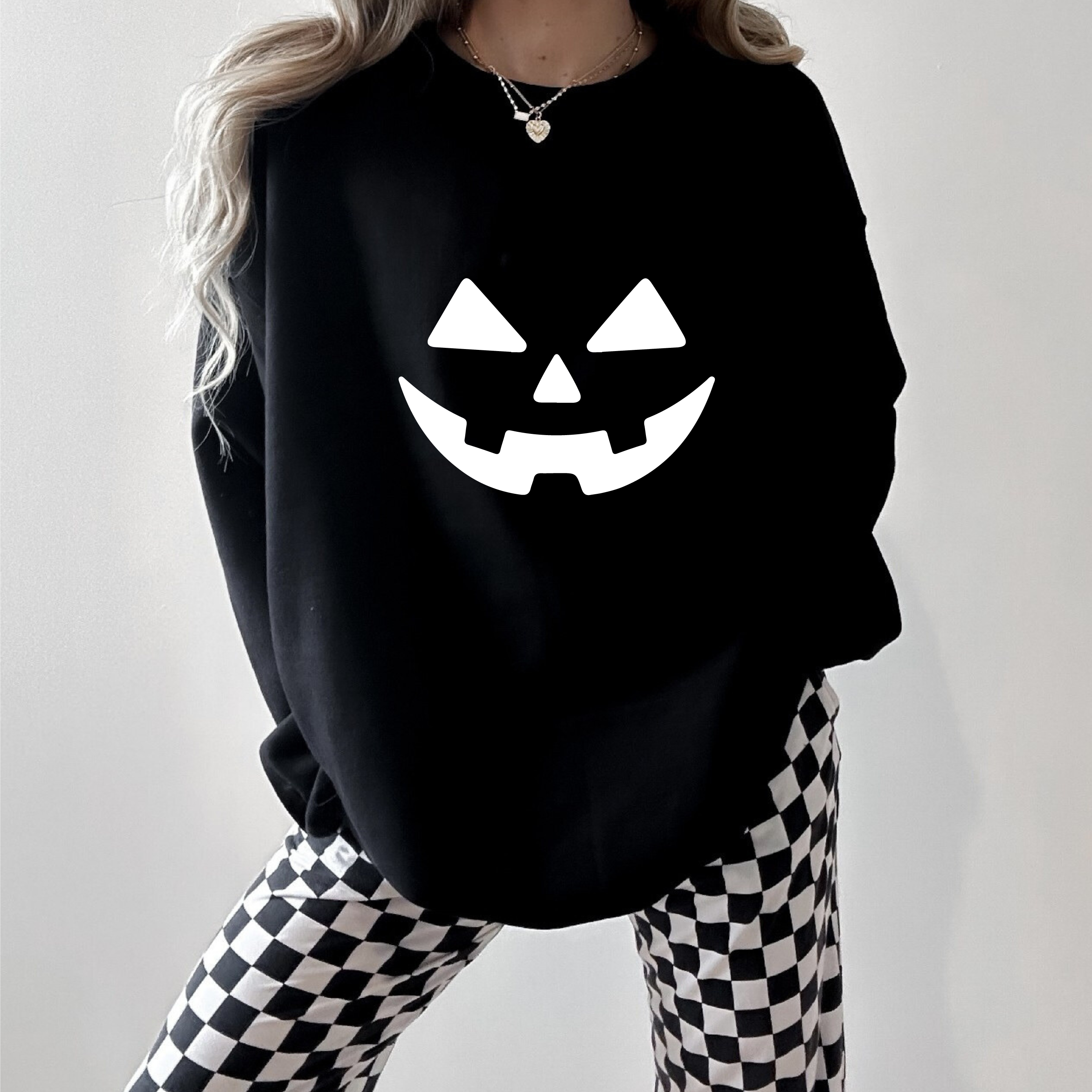 Jack O Lantern Cozy Crew Neck Sweater