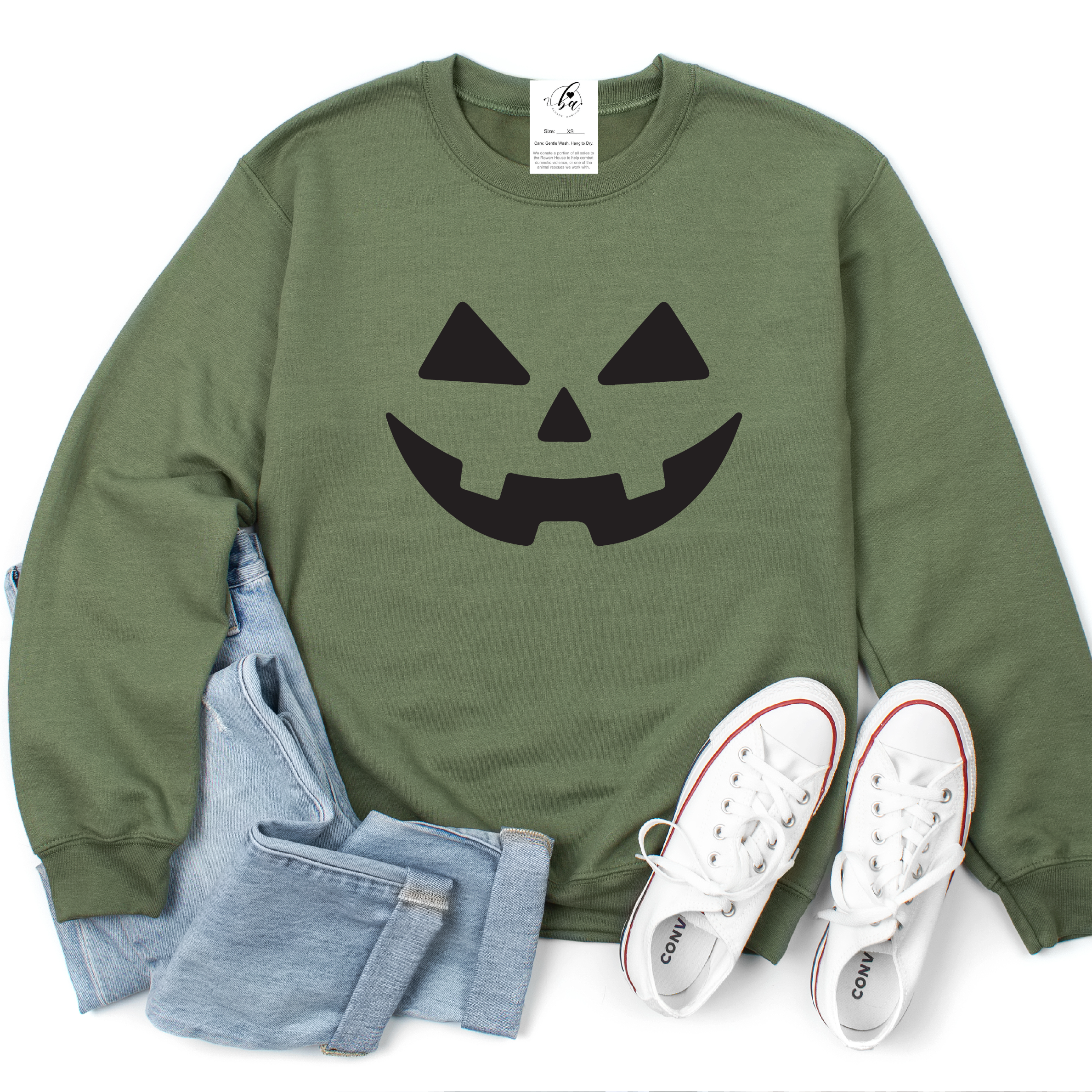 Jack O Lantern Cozy Crew Neck Sweater