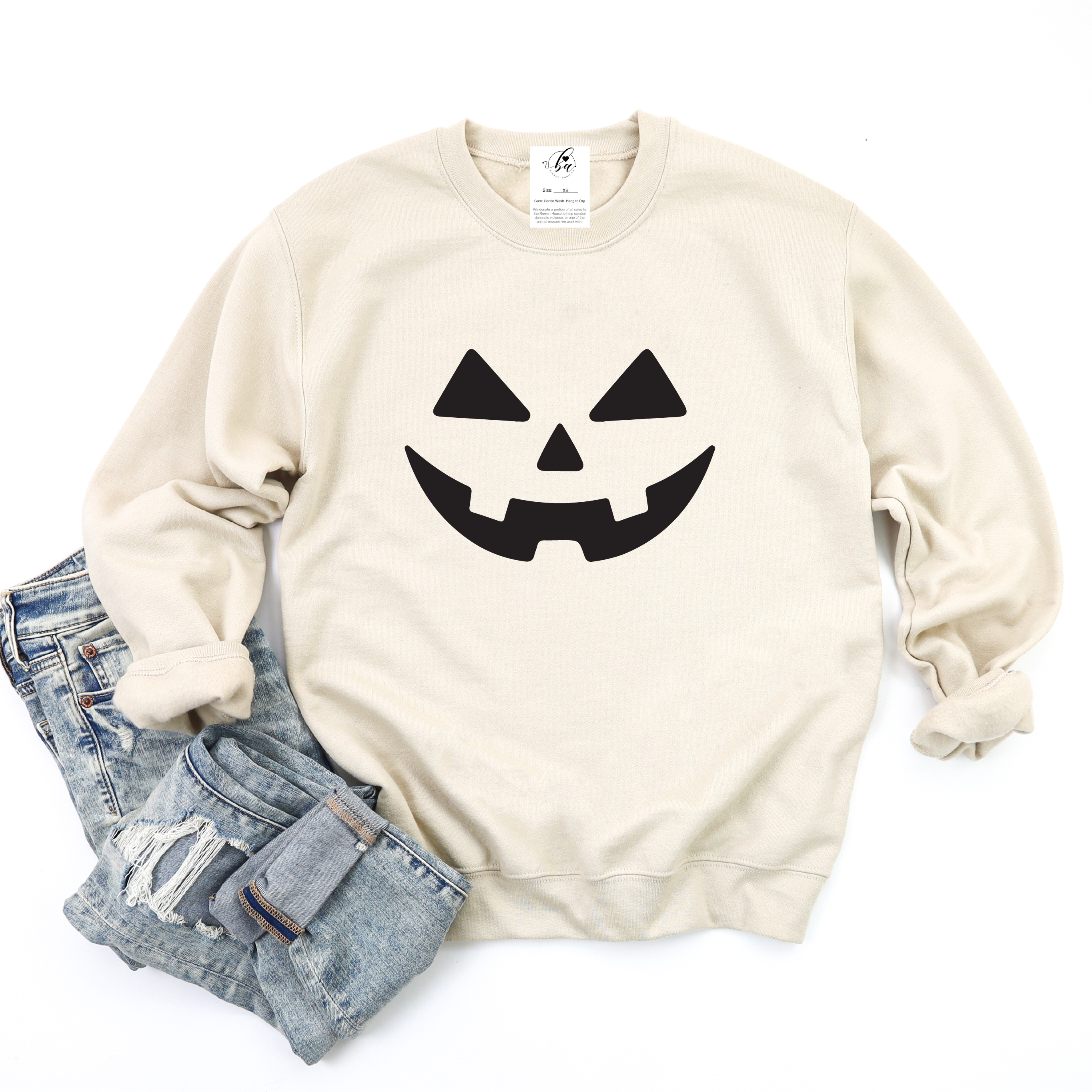 Jack O Lantern Cozy Crew Neck Sweater