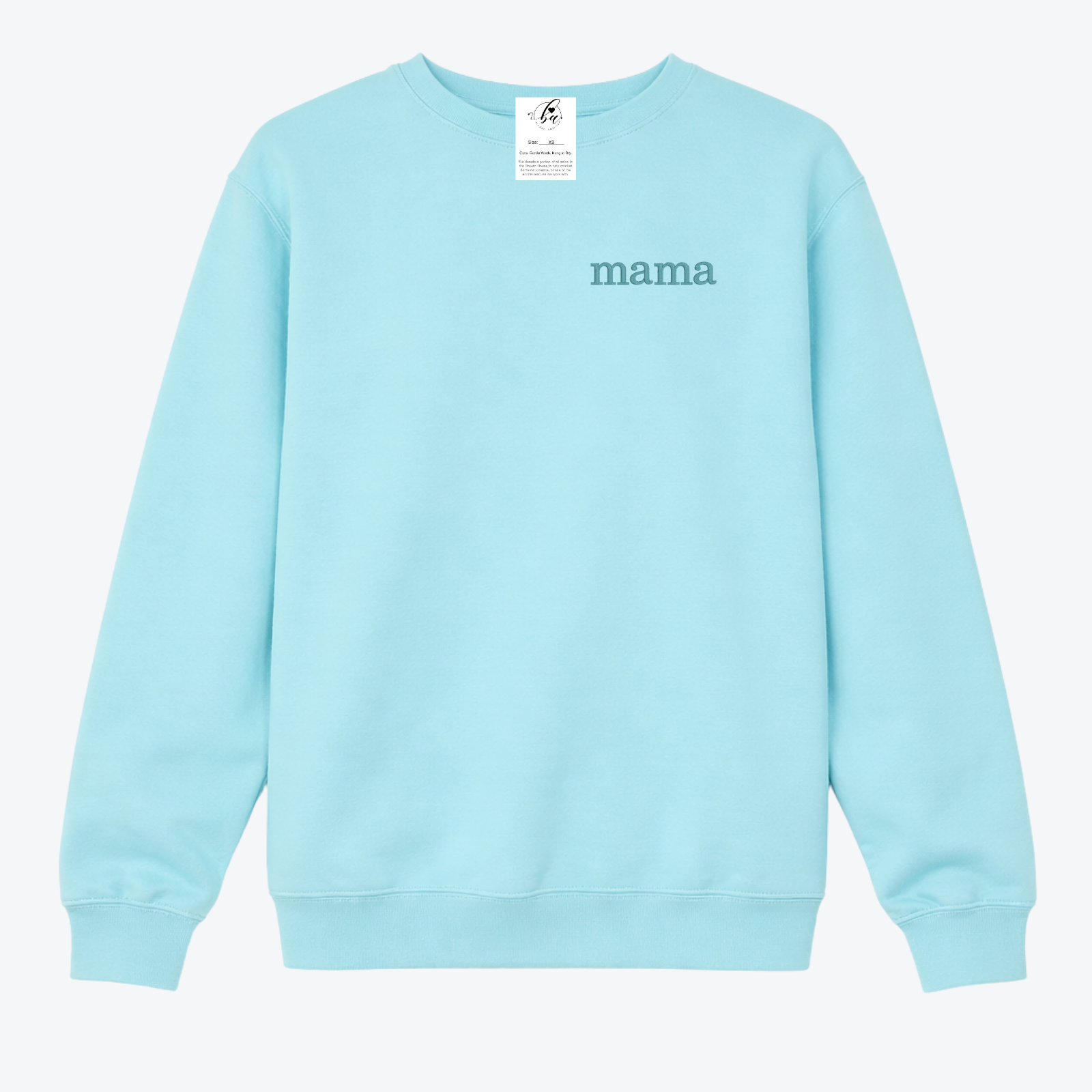 Mama {Crest} Embroidered Cozy Crew