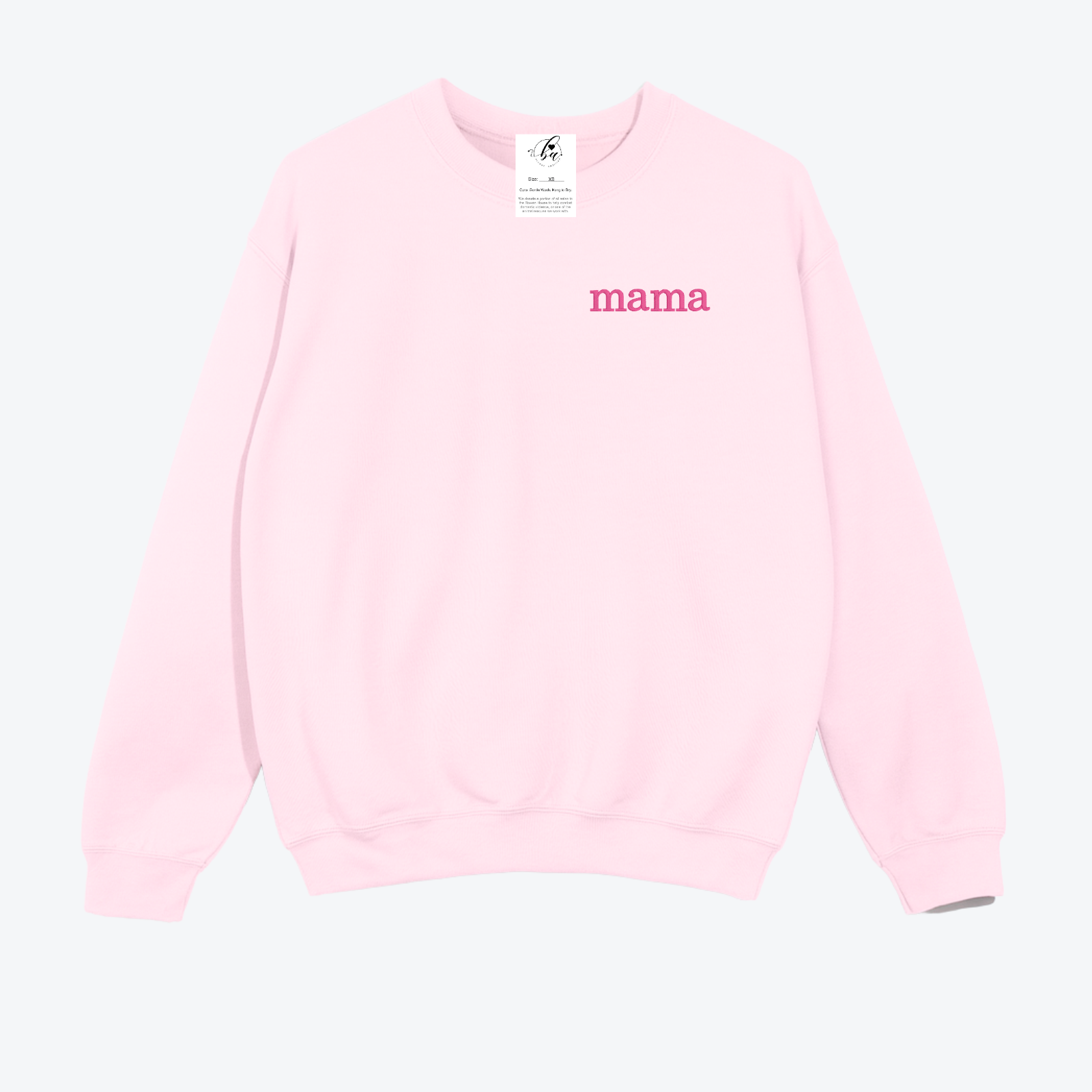 Mama {Crest} Embroidered Cozy Crew